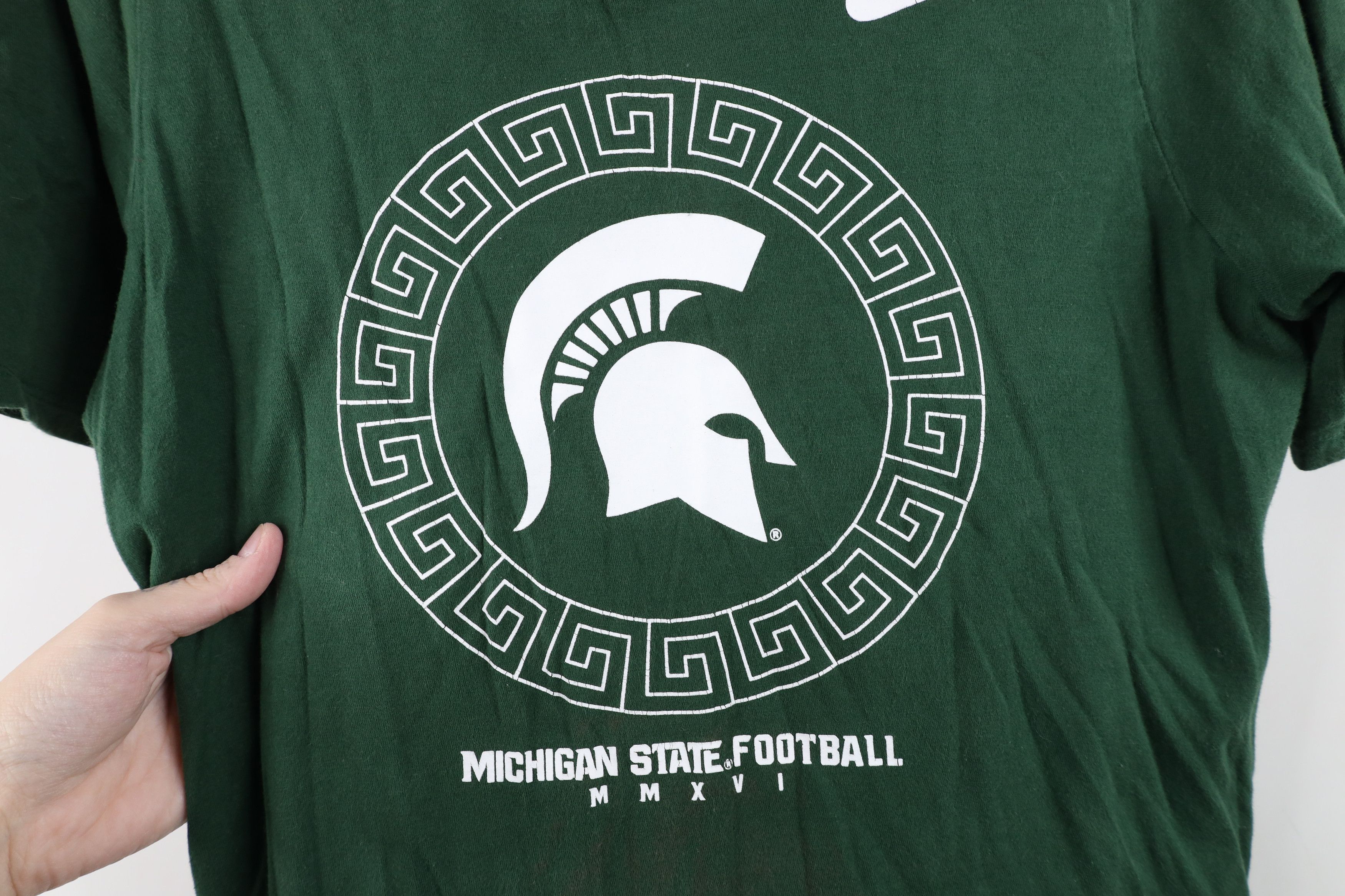 Nike Nike Michigan State University Football T-Shirt Green Size XL / US 12-14 / IT 48-50 - 5 Thumbnail