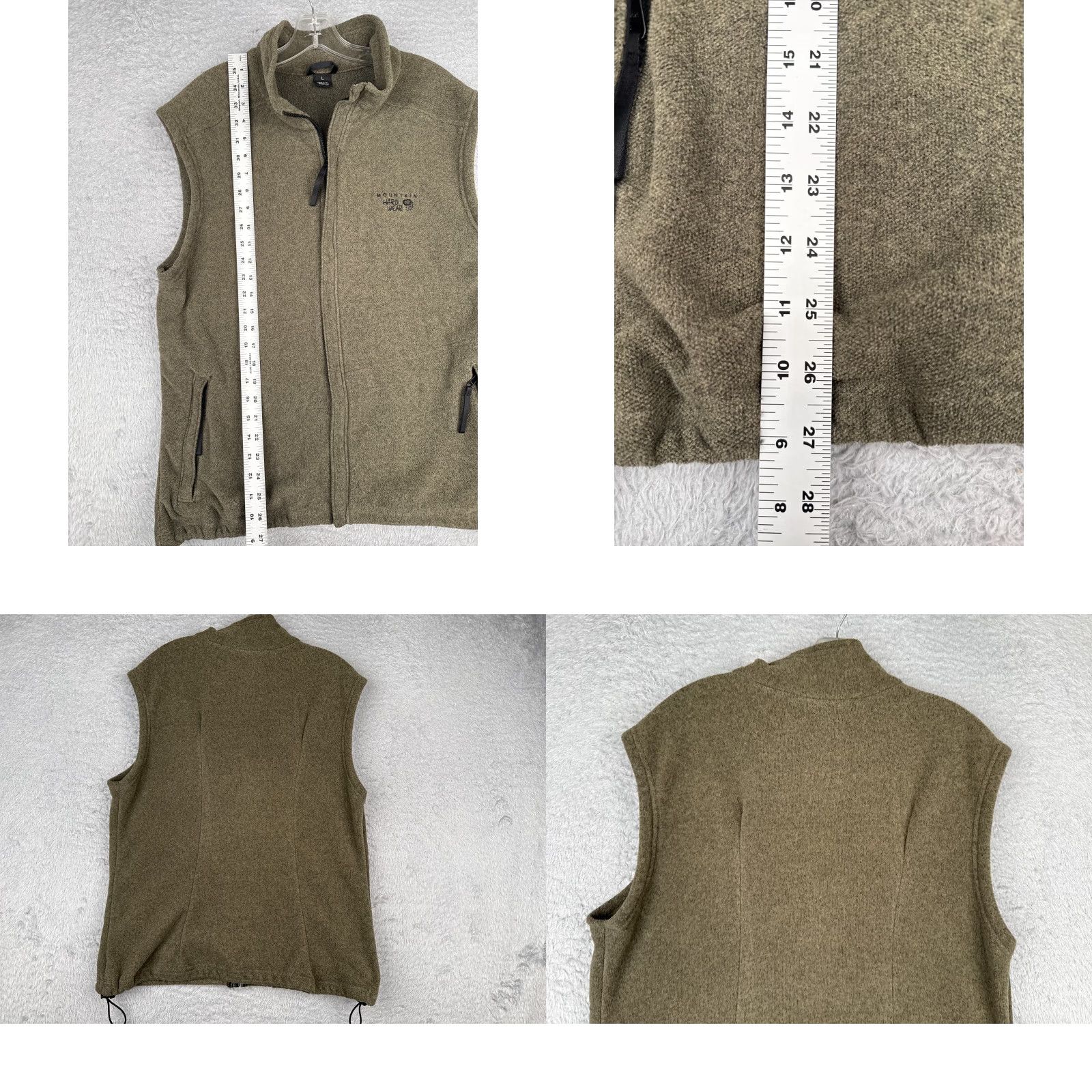 Mountain Hardwear Mountain Hardwear Vest Women L Beige Knit Shell Mock Neck Full Zip Polyester Size L / US 10 / IT 46 - 9 Thumbnail