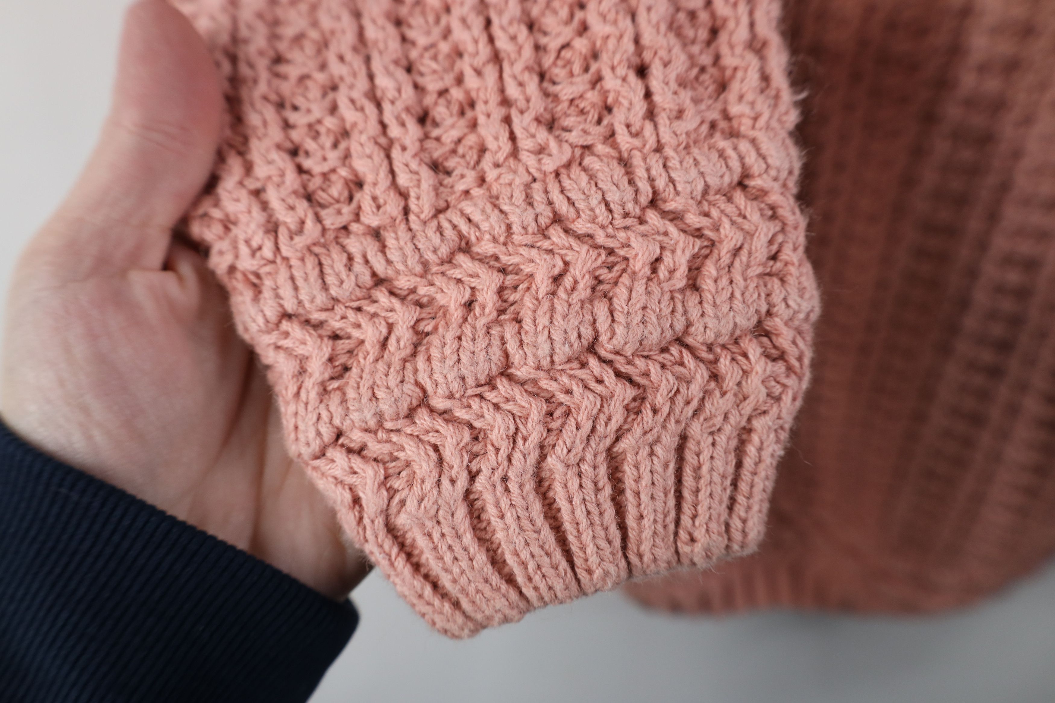 Vintage Vintage 90s Streetwear Ribbed Knit Crewneck Sweater Pink Size XS / US 0-2 / IT 36-38 - 5 Thumbnail