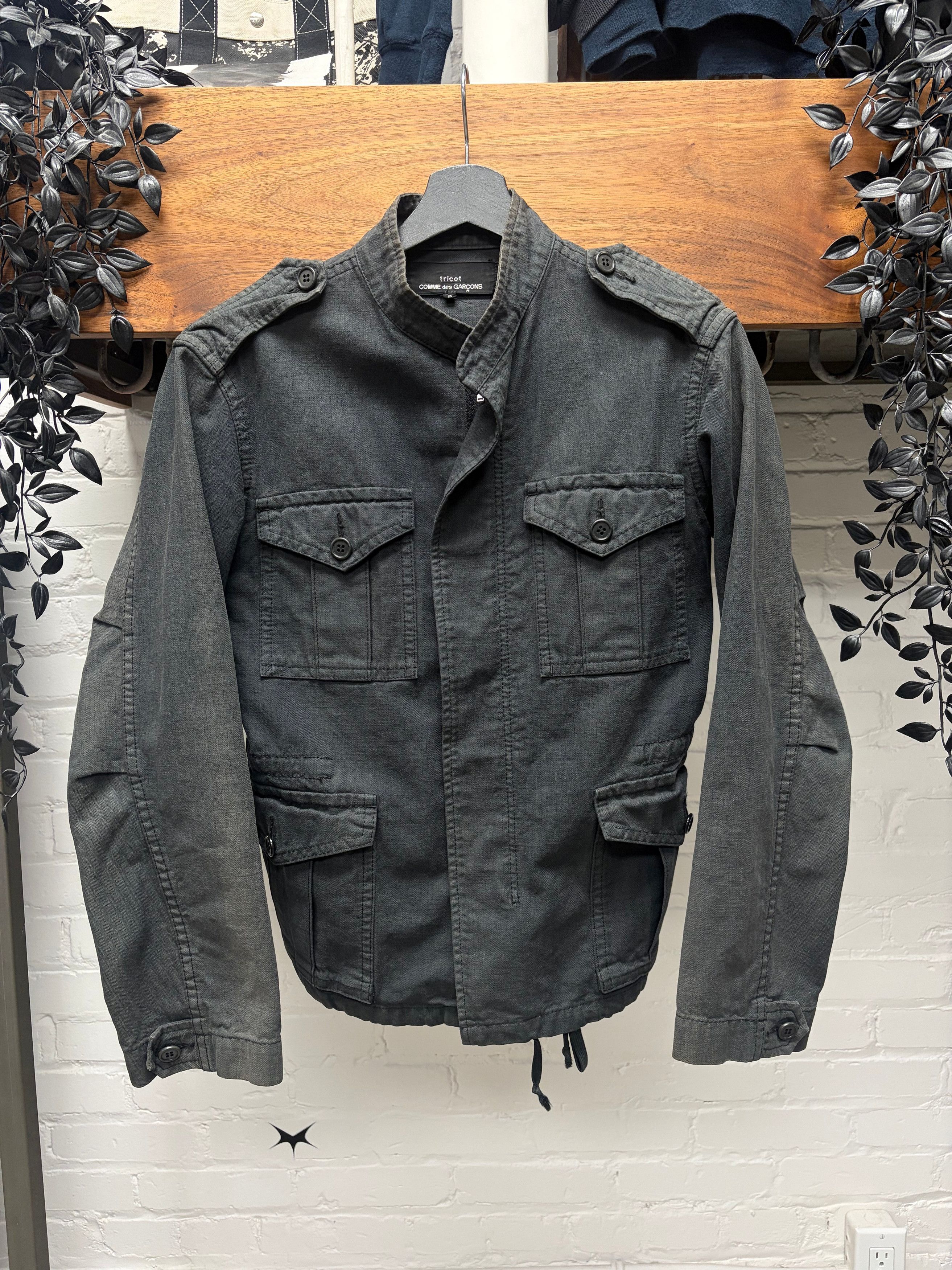 Comme des Garcons 2008 Comme Des Garçons Tricots Military Inspired Cotton Field Jacket Size US S / EU 44-46 / 1 - 1 Thumbnail