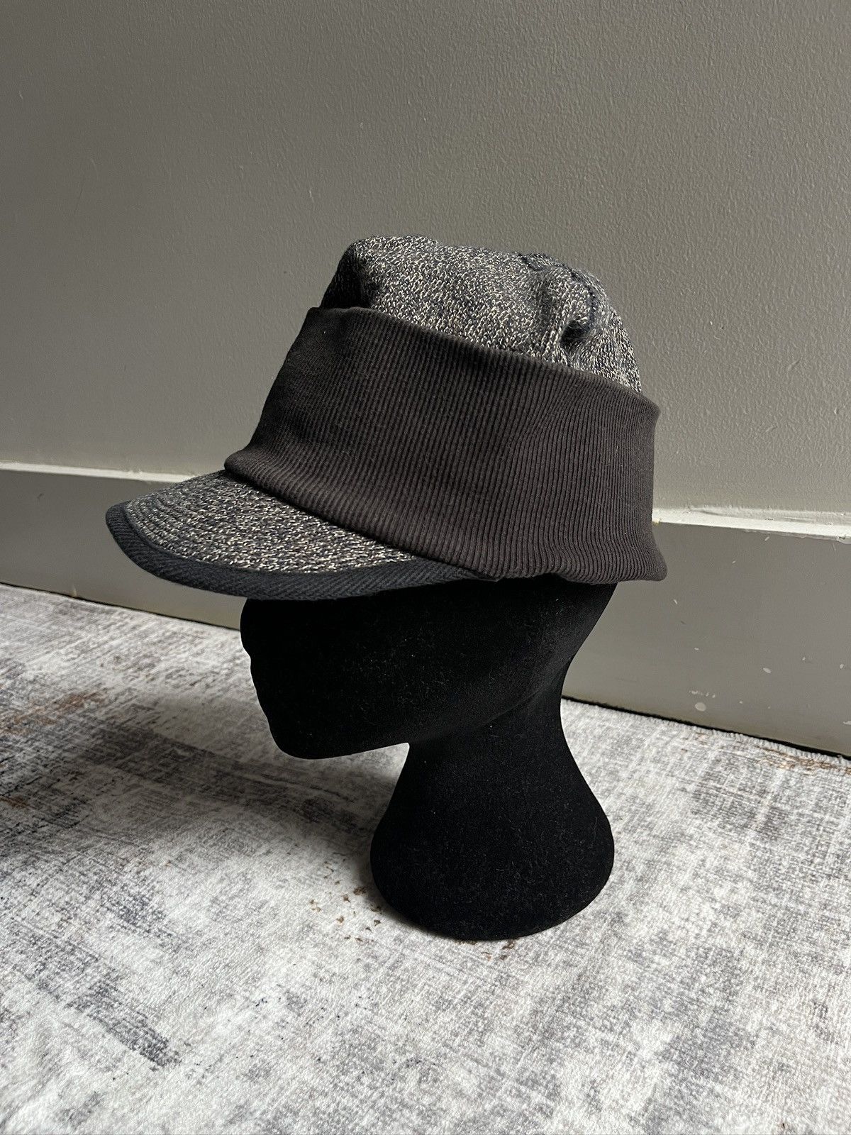 Kapital Kapital Grey Knitted Hat (unisex) Size ONE SIZE - 4 Thumbnail