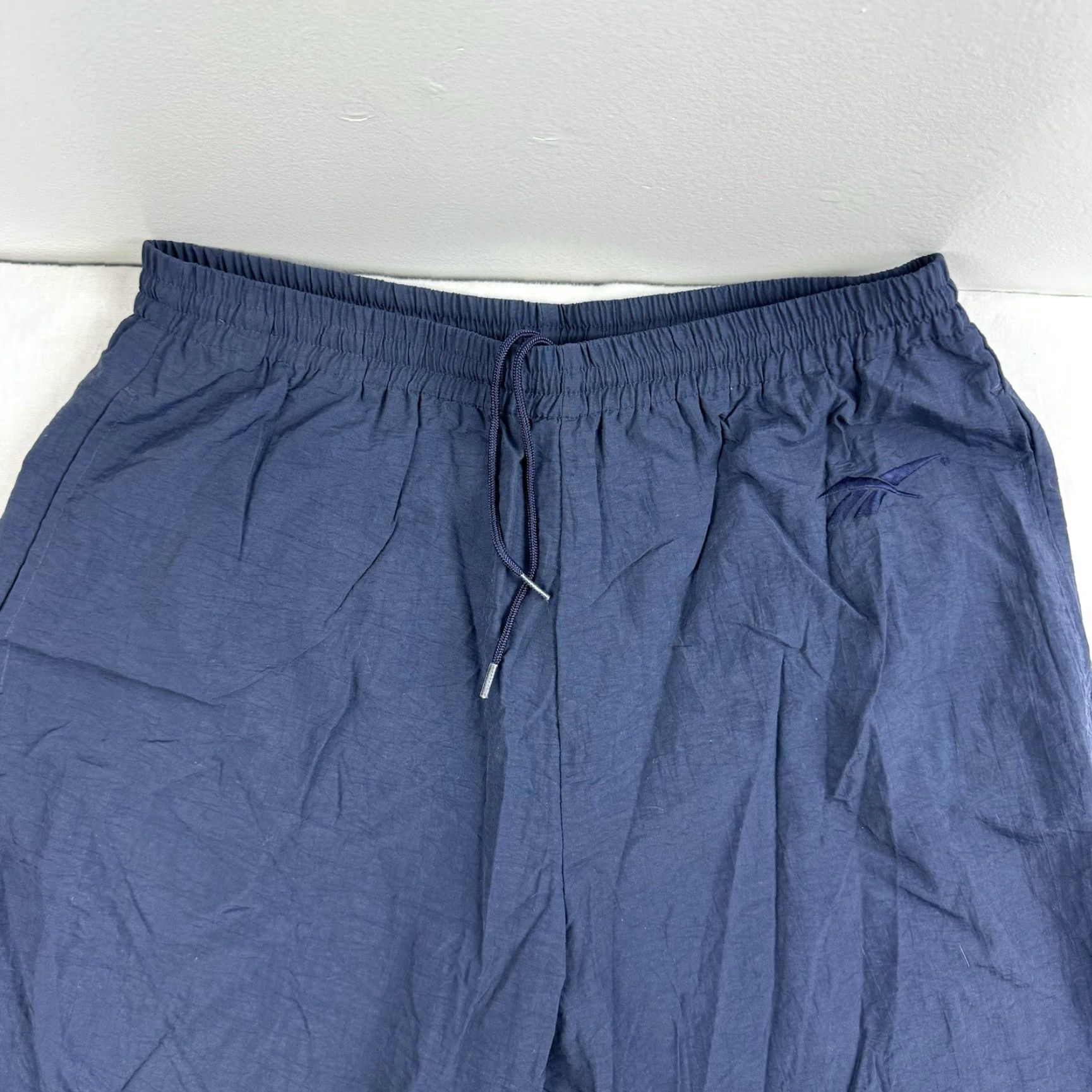 Reebok VINTAGE Reebok Track Pants Mens XL Blue Sports Grunge Baggy Drawstring Pants Size US 36 / EU 52 - 3 Thumbnail