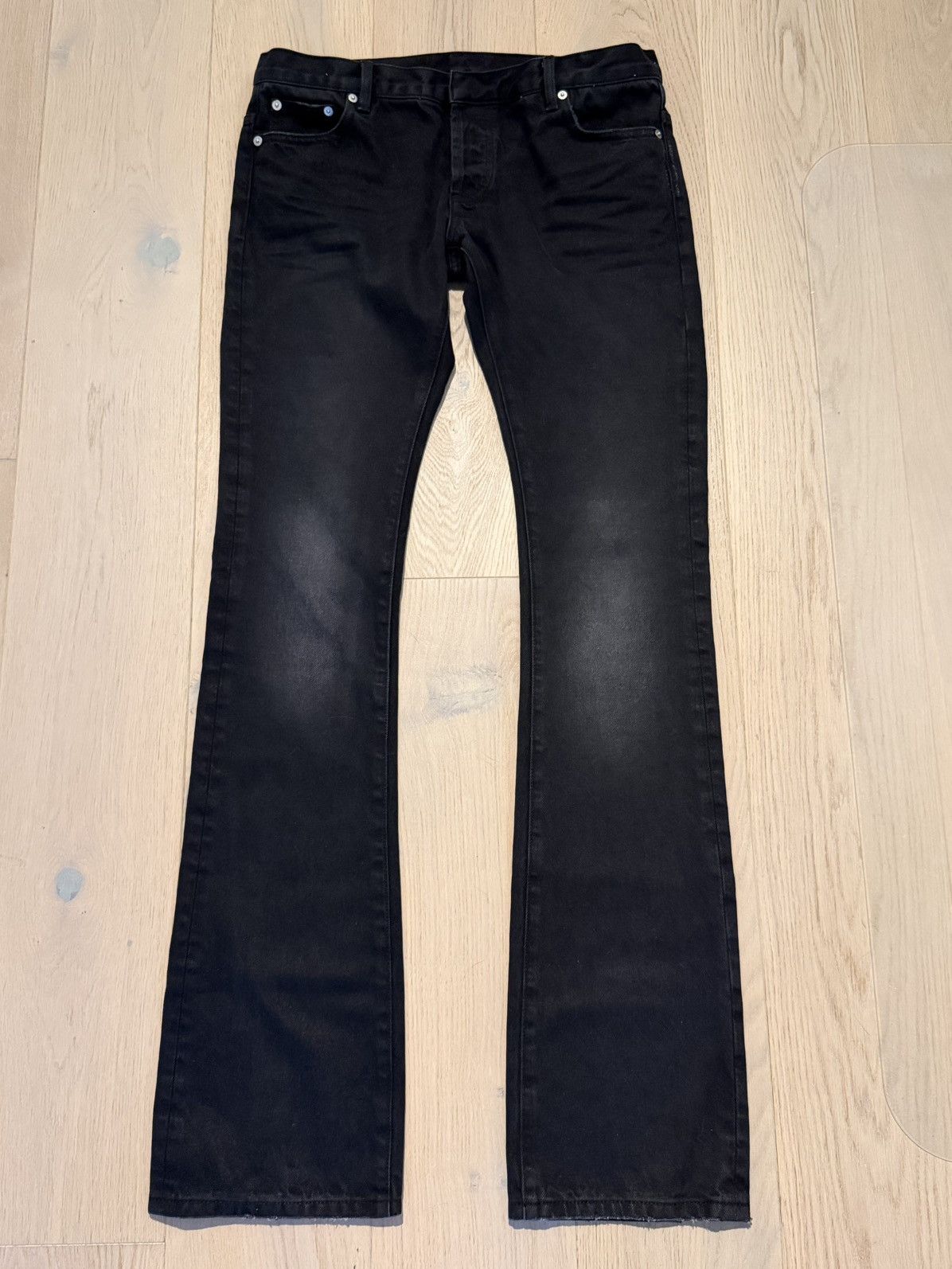 Other Menes Raw Salvaged Bootcut Denim Jeans - Black (SOLD OUT