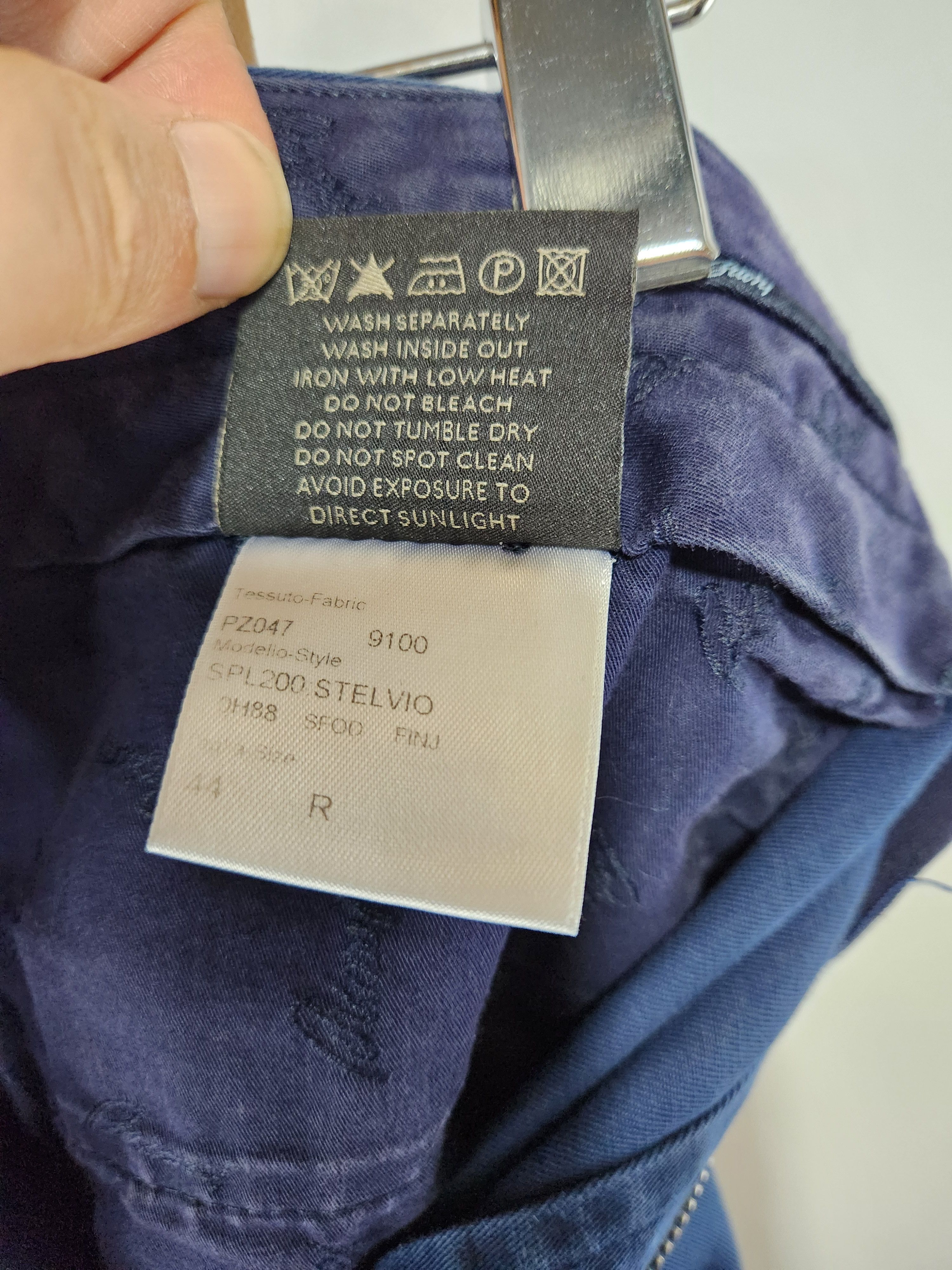 Brioni Navy Blue Cotton Blend Straight Leg Chinos Made Italy Size US 44 / EU 60 - 11 Thumbnail