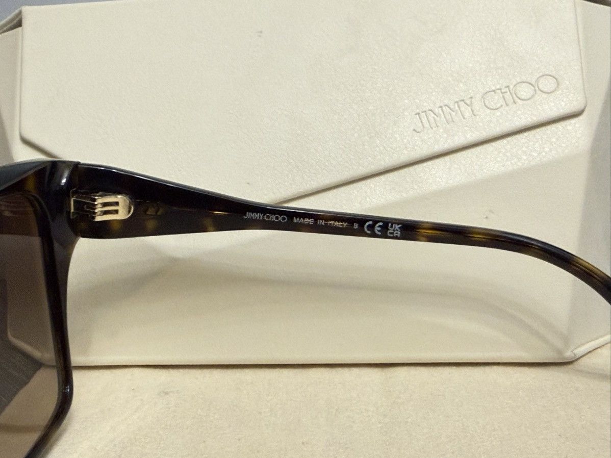 Jimmy Choo Jimmy Choo Tortoiseshell Square Sunglasses – Made in Italy Size ONE SIZE - 2 Thumbnail