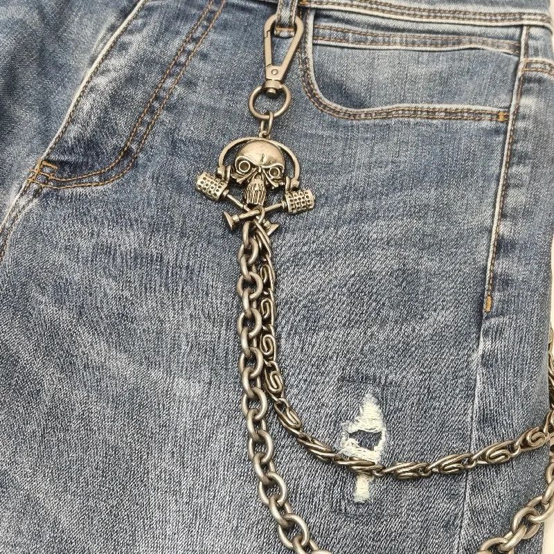 Designer Chain Skull Locomotive Wallet Size ONE SIZE - 2 Thumbnail