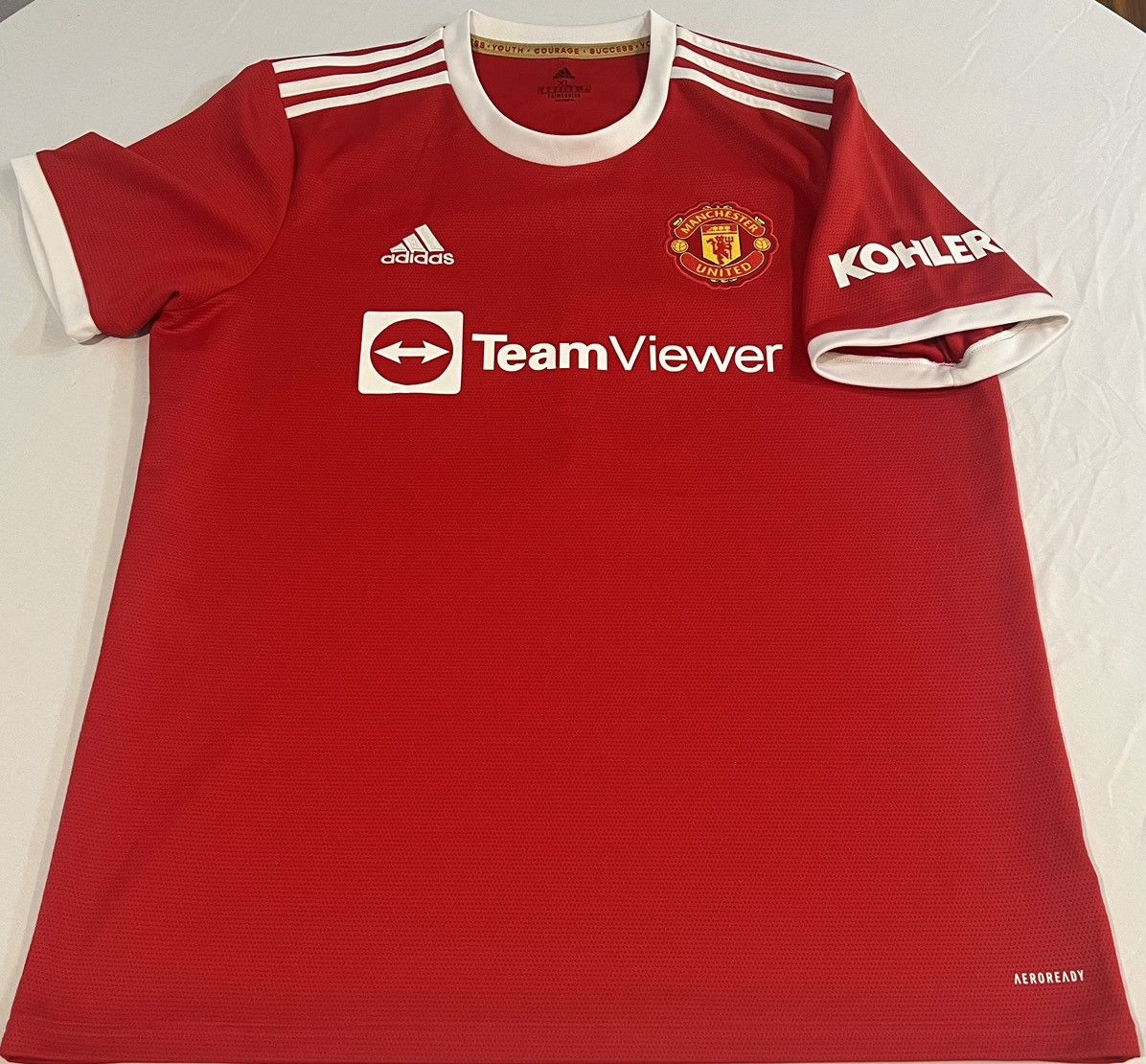 Adidas 2021/22 Men’s Manchester United Adidas Home Jersey XL Size US XL / EU 56 / 4 - 1 Thumbnail