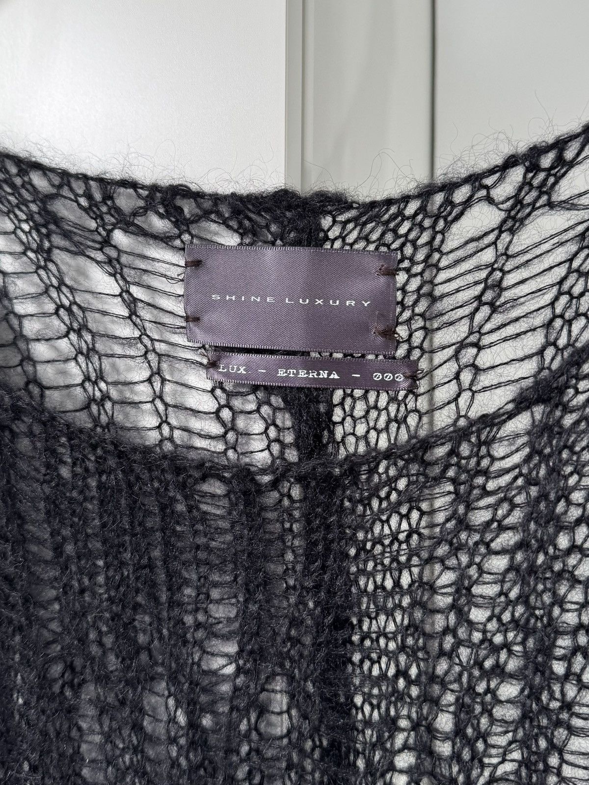 SHINE LUXURY Shine Luxury “Sodoma” Extended Distressed Mohair Tank Top Size US M / EU 48-50 / 2 - 15 Thumbnail