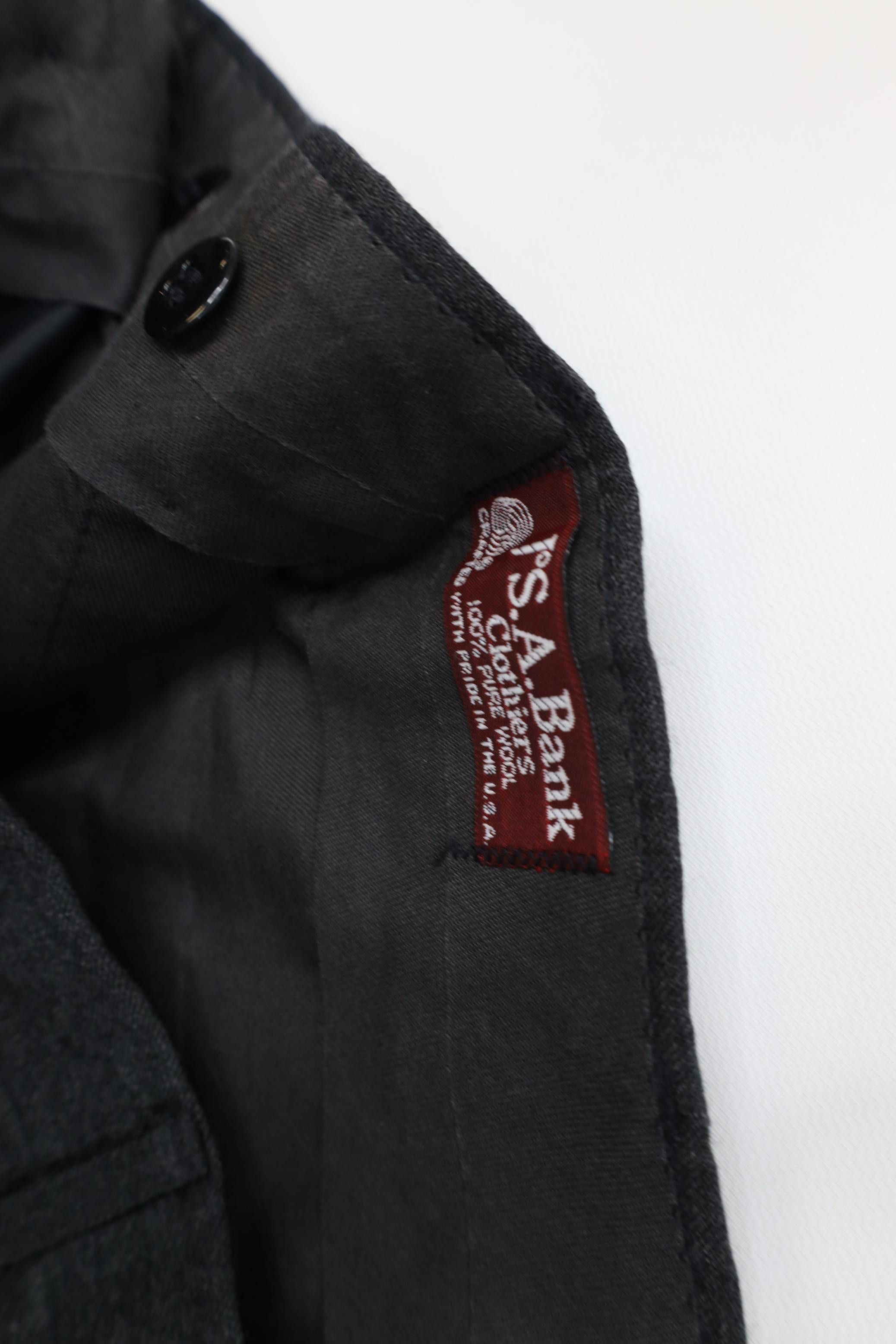 Jos. A. Bank Vintage 90s Jos A Bank Wide Leg Chino Pants Charcoal USA Size US 36 / EU 52 - 7 Thumbnail