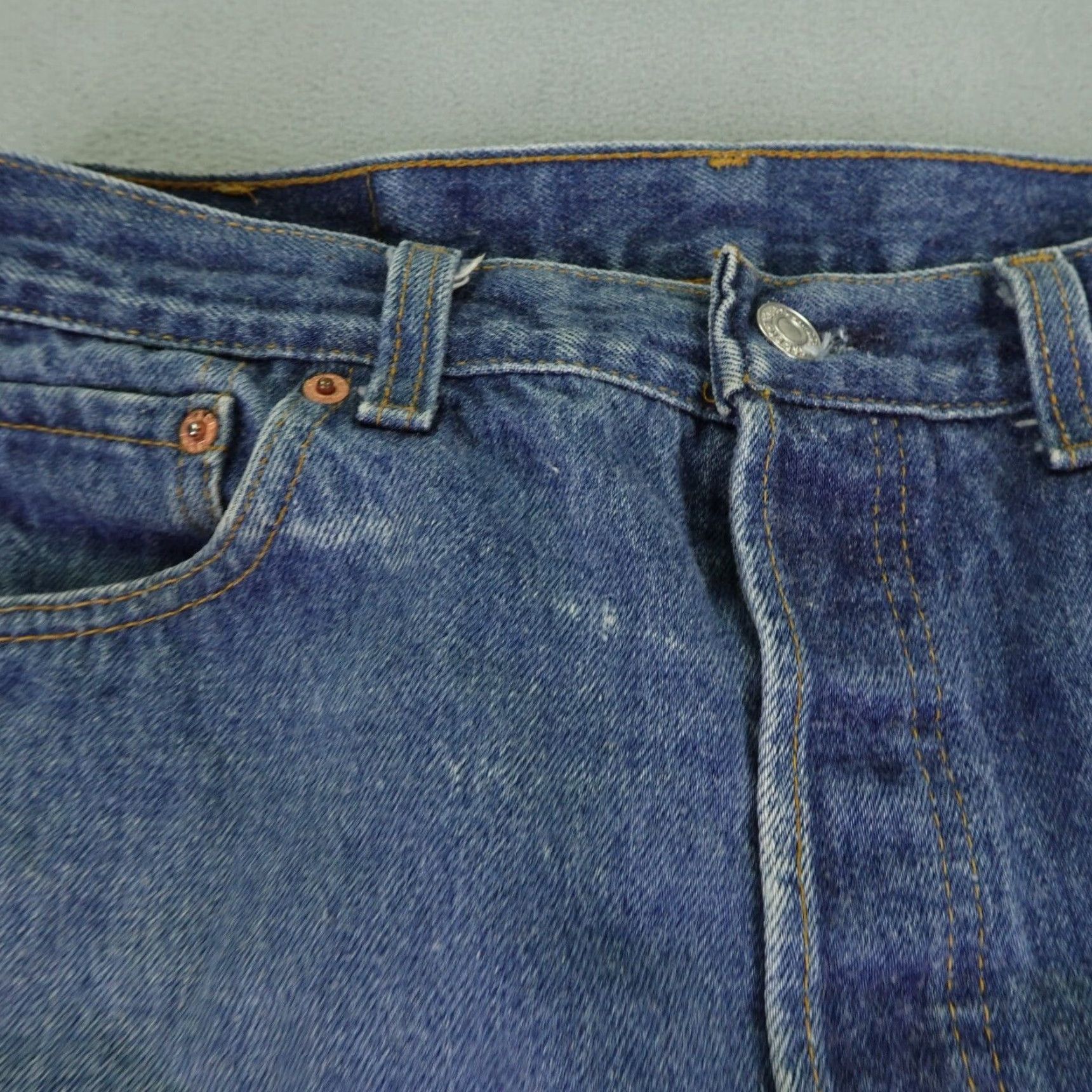 Levi's VINTAGE Levi's 501 Jeans Men 36x32 Blue Denim Straight Leg 80s Size US 33 - 6 Thumbnail