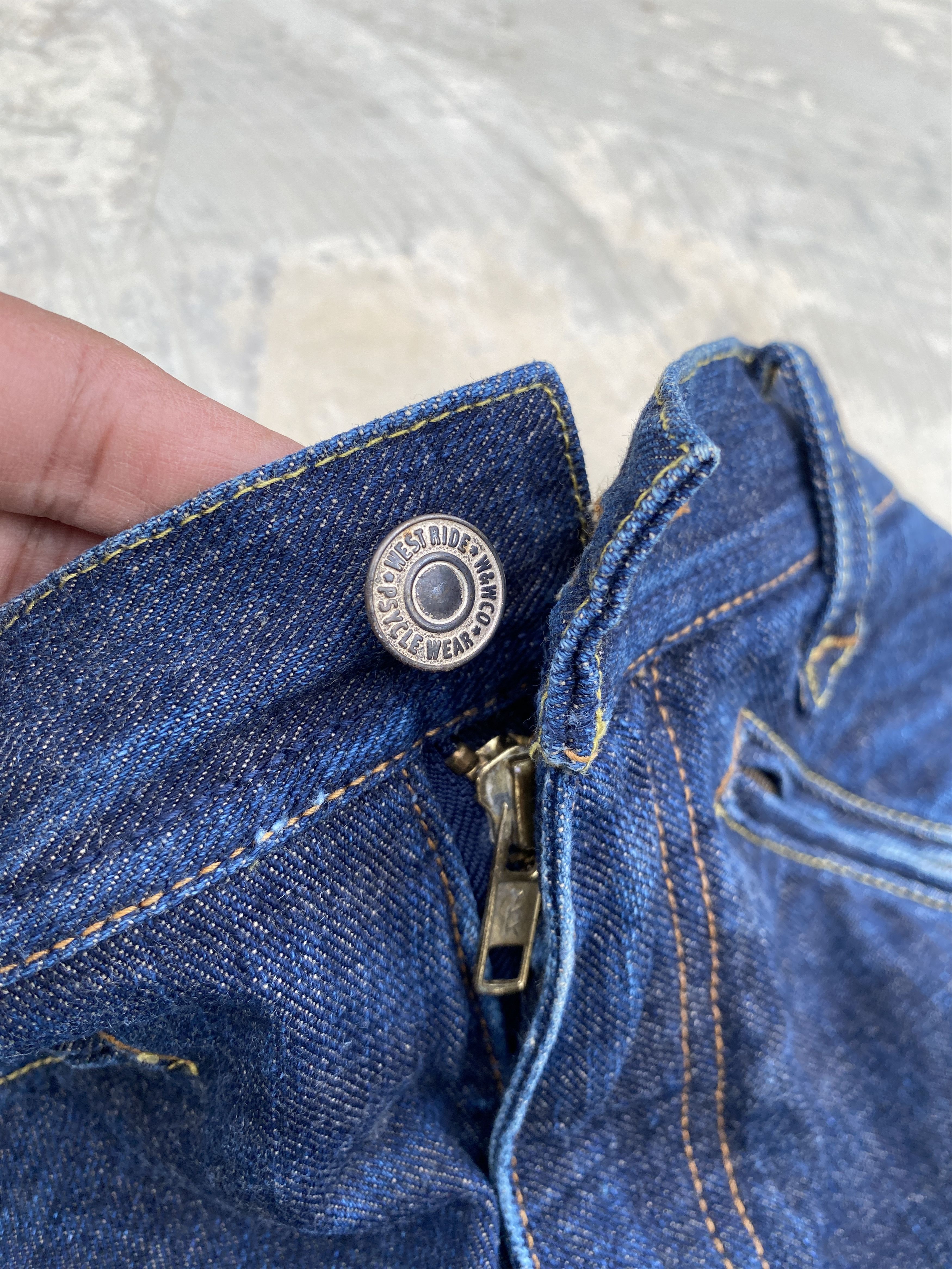 Japanese Brand × WEST RIDE × Warehouse Westride Bikers Selvedge Jeans by Warehouse Size US 33 - 11 Thumbnail