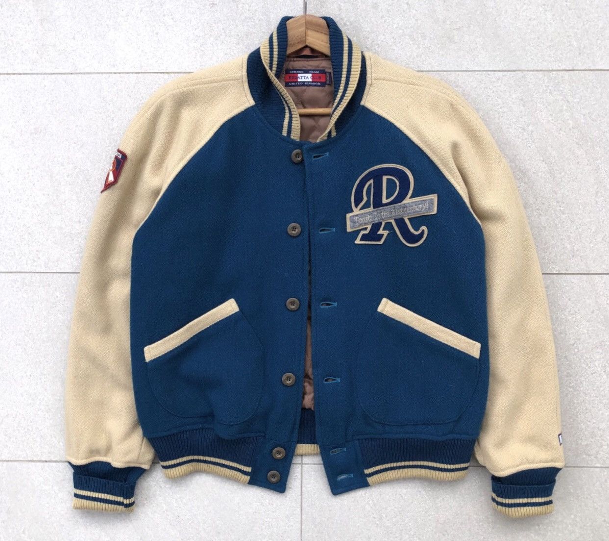 Vintage Vintage REGATTA Club Wool Varsity Jacket Size US M / EU 48-50 / 2 - 1 Thumbnail