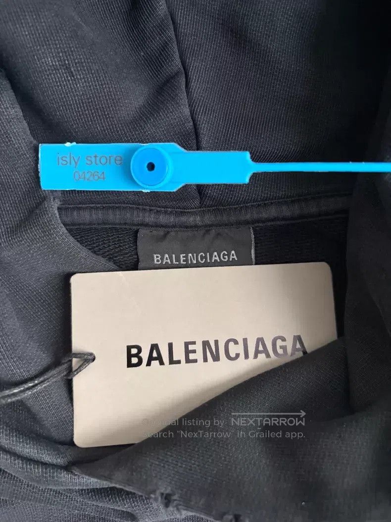 Balenciaga Balenciaga 2B Logo Printed Hooded Pullover Hoodie Size US XS / EU 42 / 0 - 5 Thumbnail