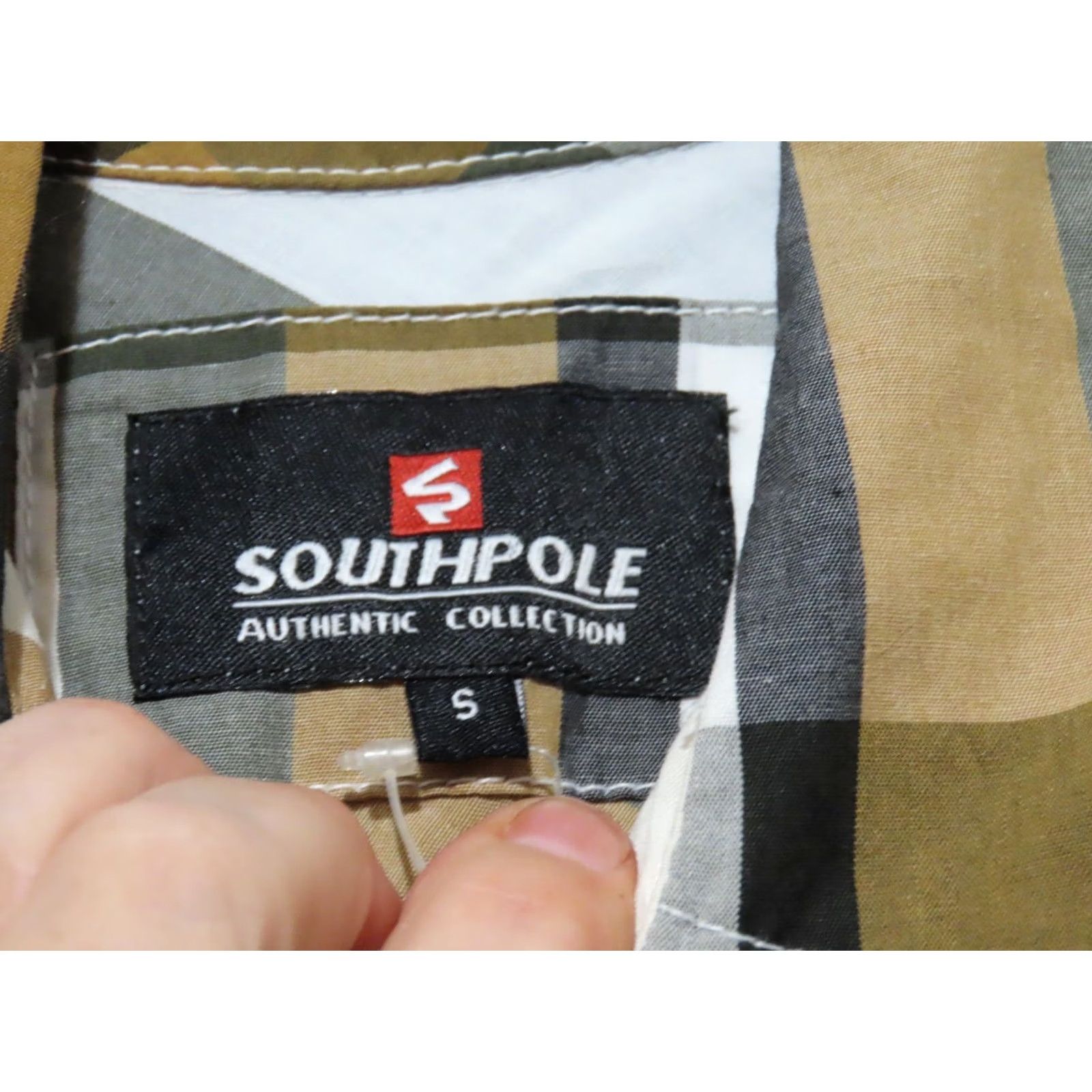Southpole Southpole Shirt Men's S Brown Gray Plaid Button-Up Casual Shirt NWT Size US S / EU 44-46 / 1 - 7 Thumbnail