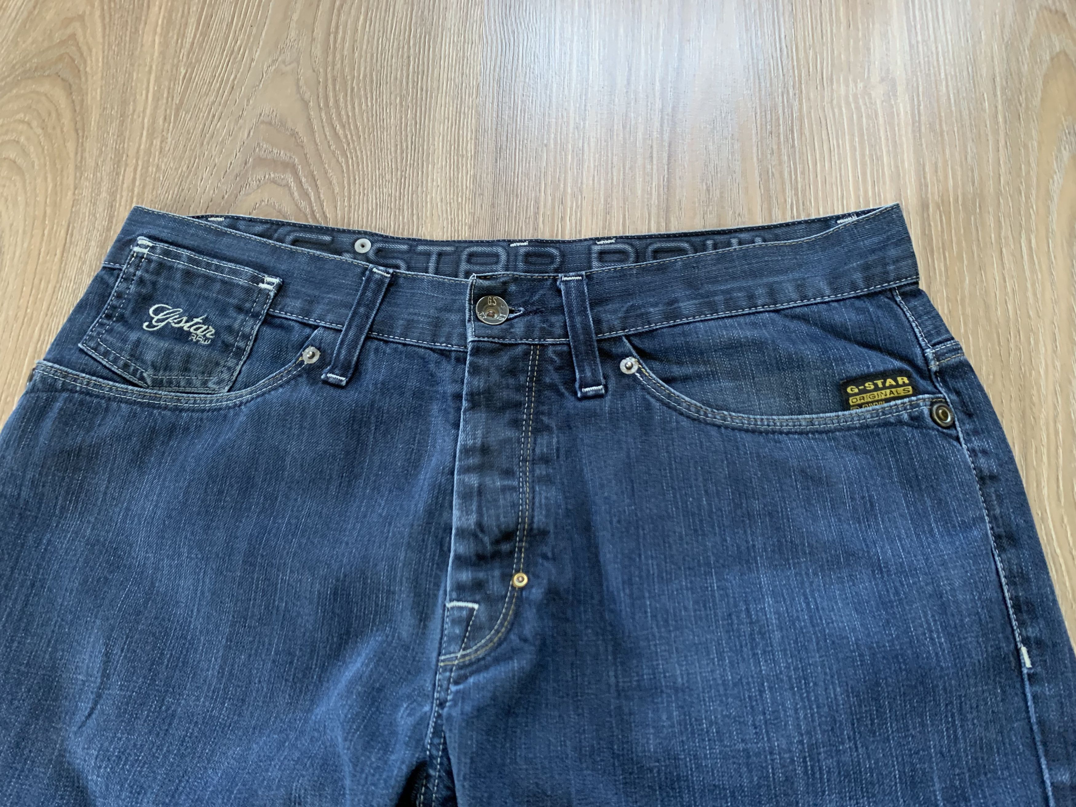 G-Star × Vintage Vintage G Star Raw 3301 Distressed Denim Jeans Size US 34 / EU 50 - 4 Thumbnail