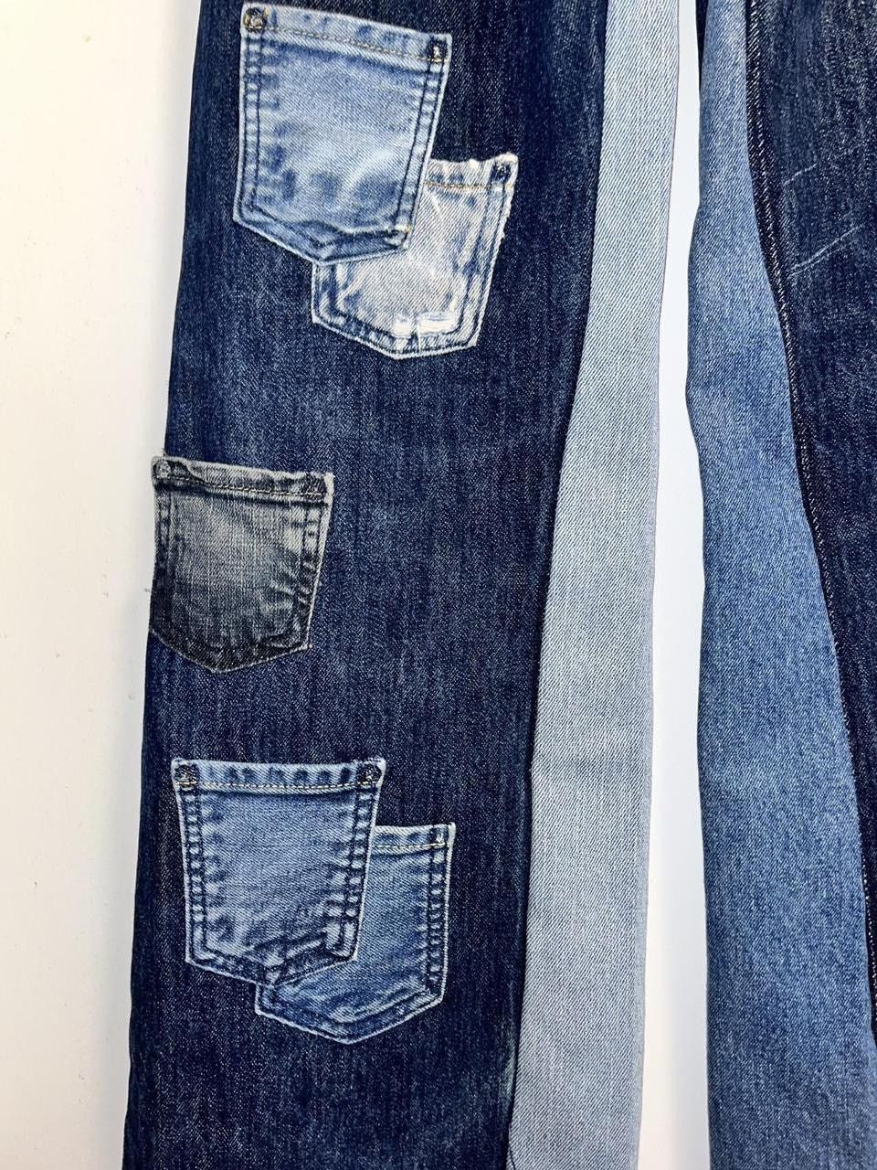Levi's Vintage Clothing 501 Reworked Multi Pocket Flared Jeans Size US 28 / EU 44 - 4 Thumbnail