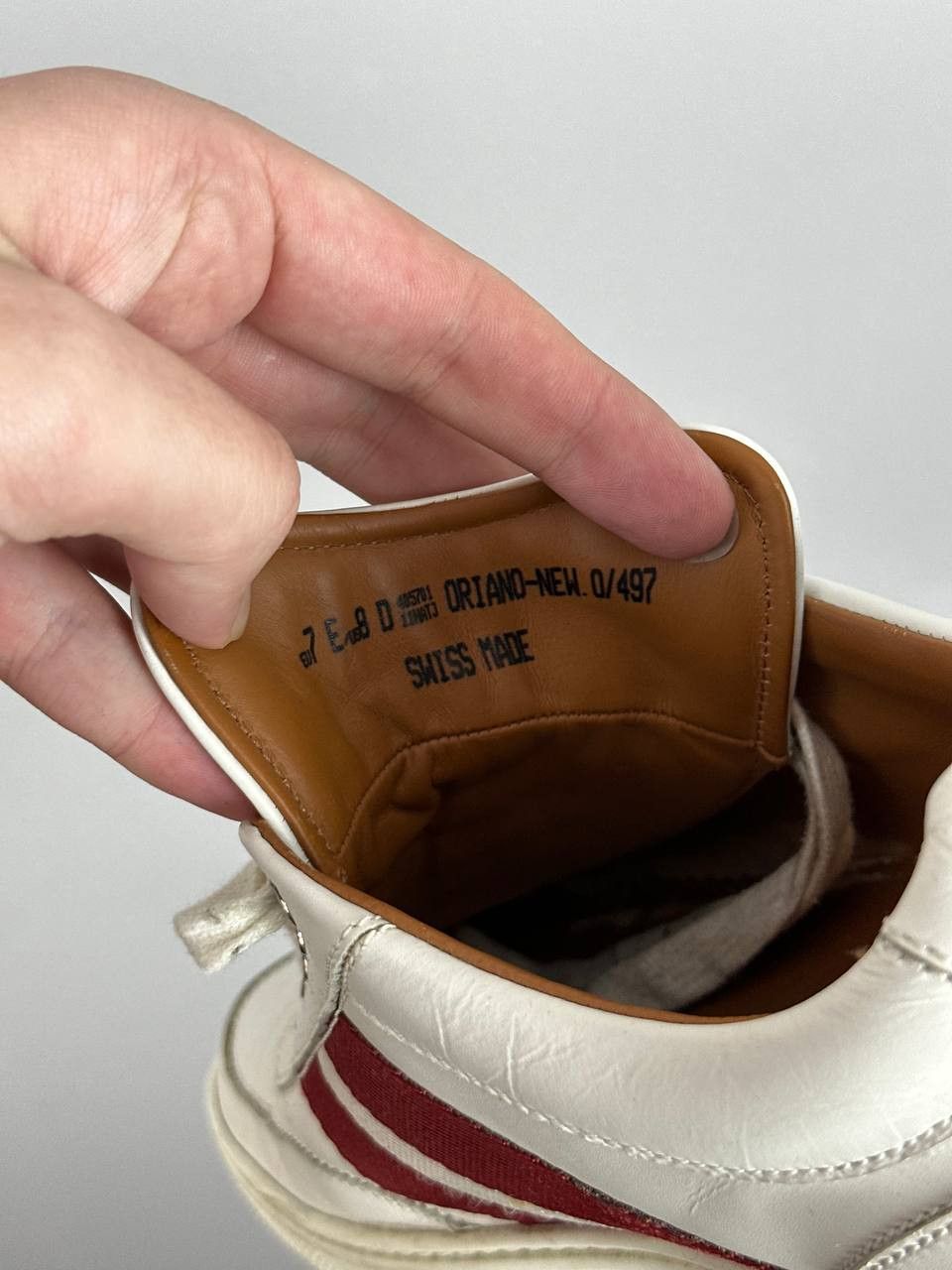 Bally BALLY Oriano White Leather Sneakers Men’s Shoes Size US 8 Size US 8 / EU 41 - 13 Thumbnail