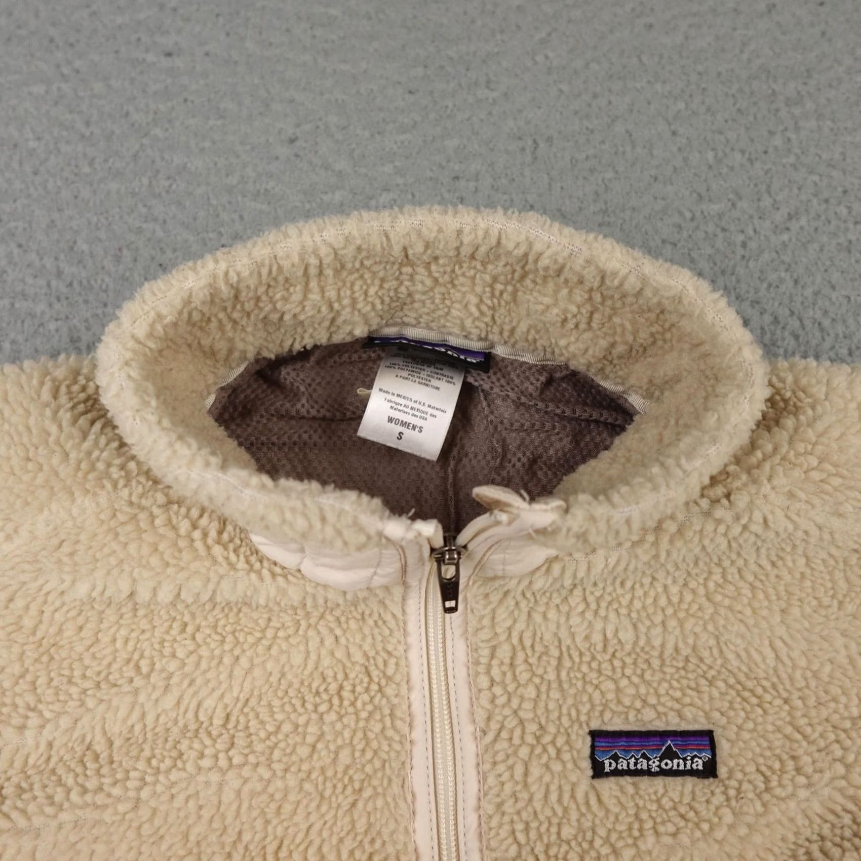 Patagonia Patagonia Jacket Womens S Beige Full Zip Fleece Outdoor retro Pile Sherpa Size S / US 4 / IT 40 - 5 Thumbnail