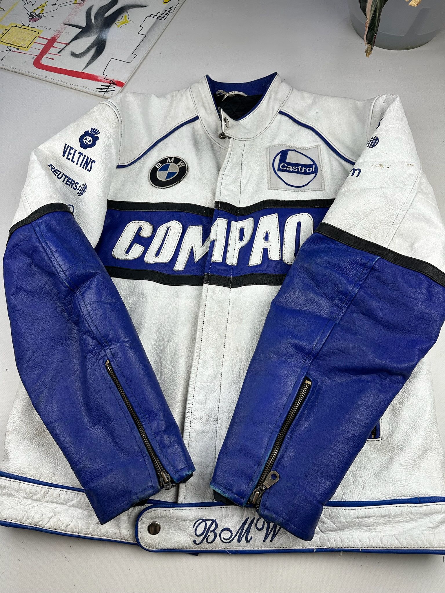 BMW BMW Racing Leather Jacket Rare Streetwear Size US XL / EU 56 / 4 - 12 Thumbnail