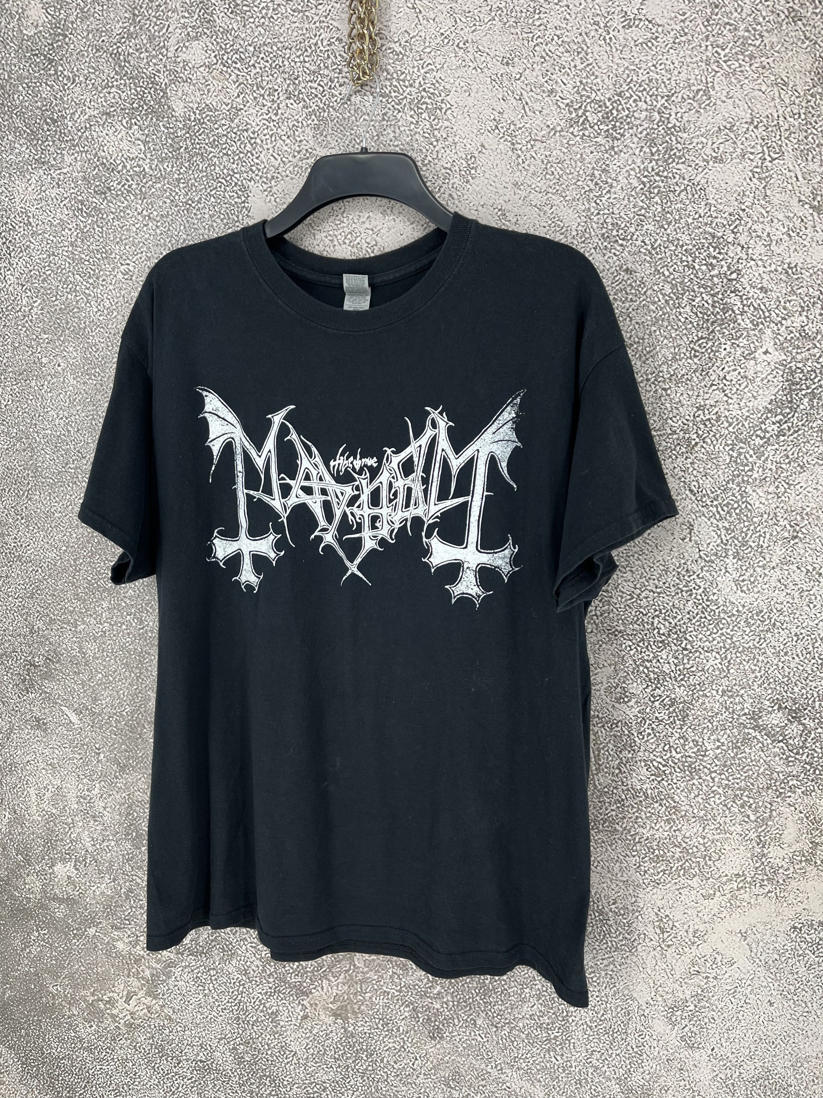 Band Tees 90s Mayhem Logo Black Metal Tshirt Burzum COF Size US M / EU 48-50 / 2 - 3 Thumbnail