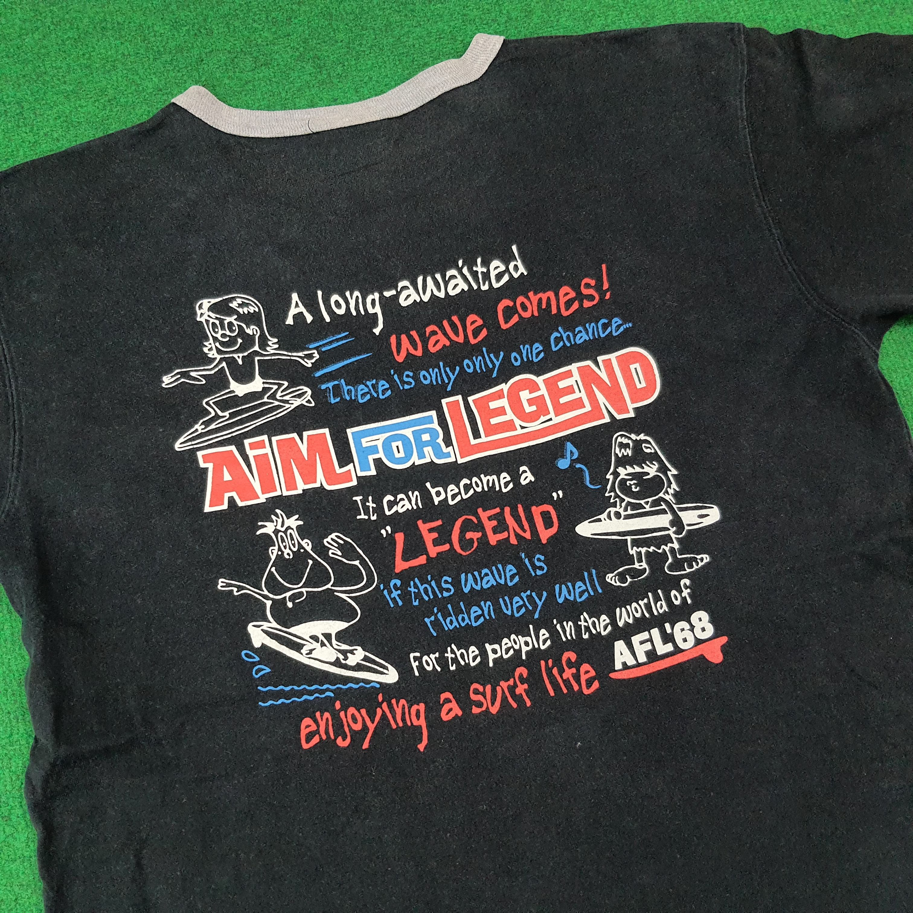 Vintage Vintage Y2K Surf AFL'68 Surfing Graphic Tshirt C276N68 Size US M / EU 48-50 / 2 - 2 Thumbnail