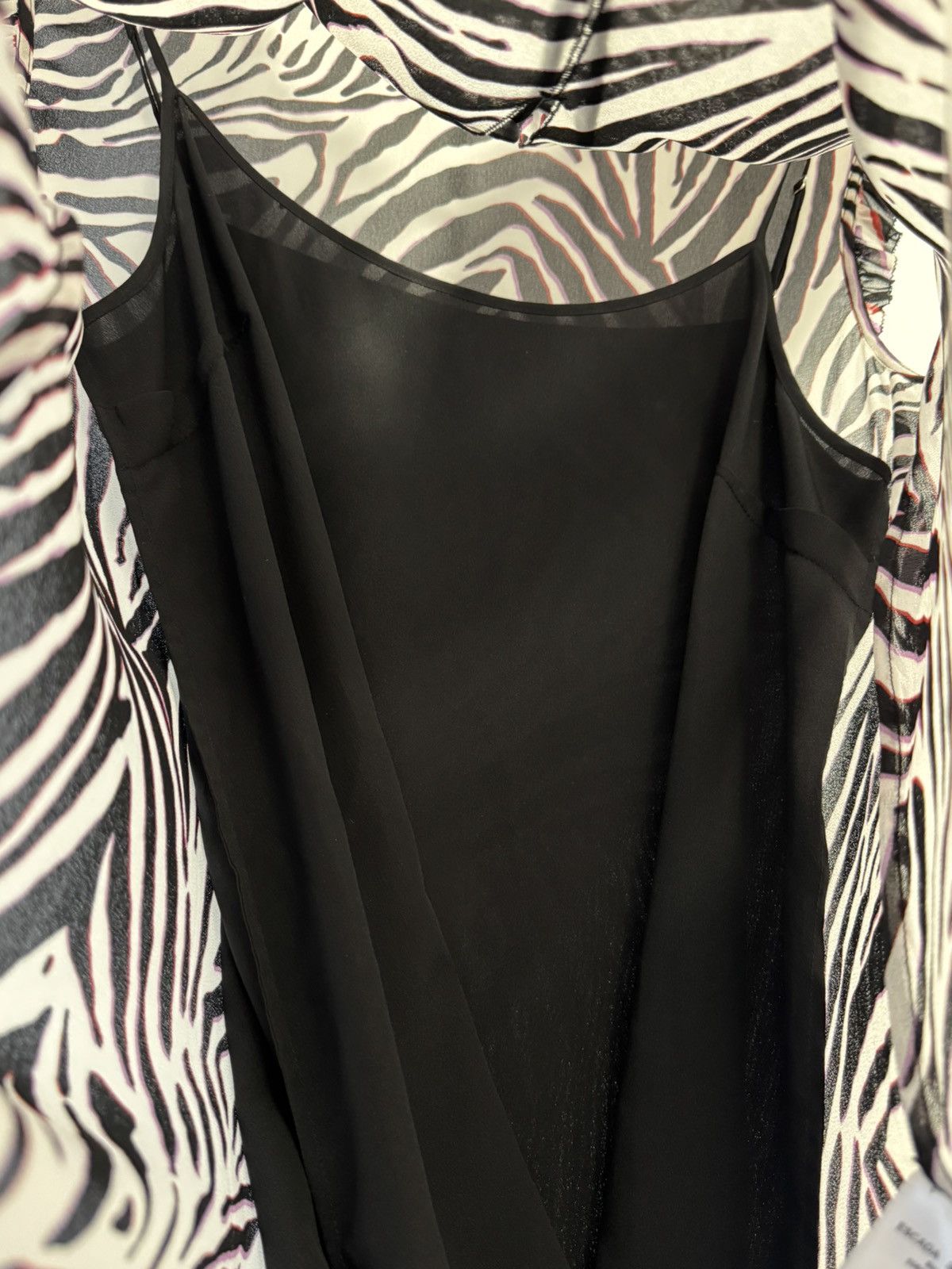 Escada ESCADA Women’s Zebra Print Sleeveless Blouse – Size 38 (M) Size XS / US 0-2 / IT 36-38 - 12 Thumbnail