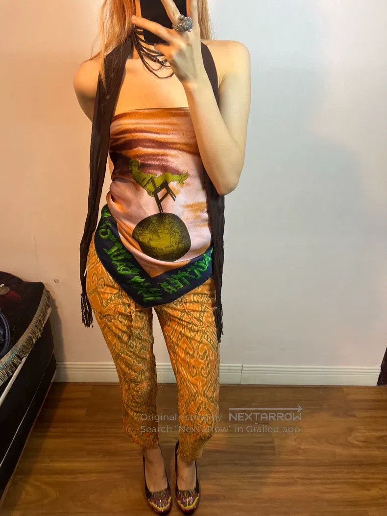 Dries Van Noten Dries Van Noten Silk Crop Pants Size 35" - 7 Thumbnail