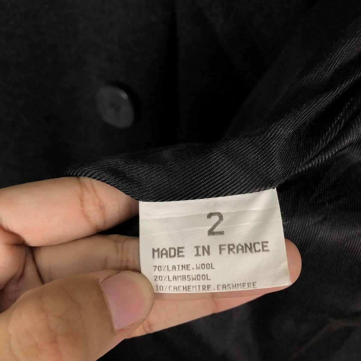 agnes b. 🔥VINTAGE WOOL HEAVY JACKET AGNES B. MADE IN FRANCE Size US M / EU 48-50 / 2 - 19 Thumbnail