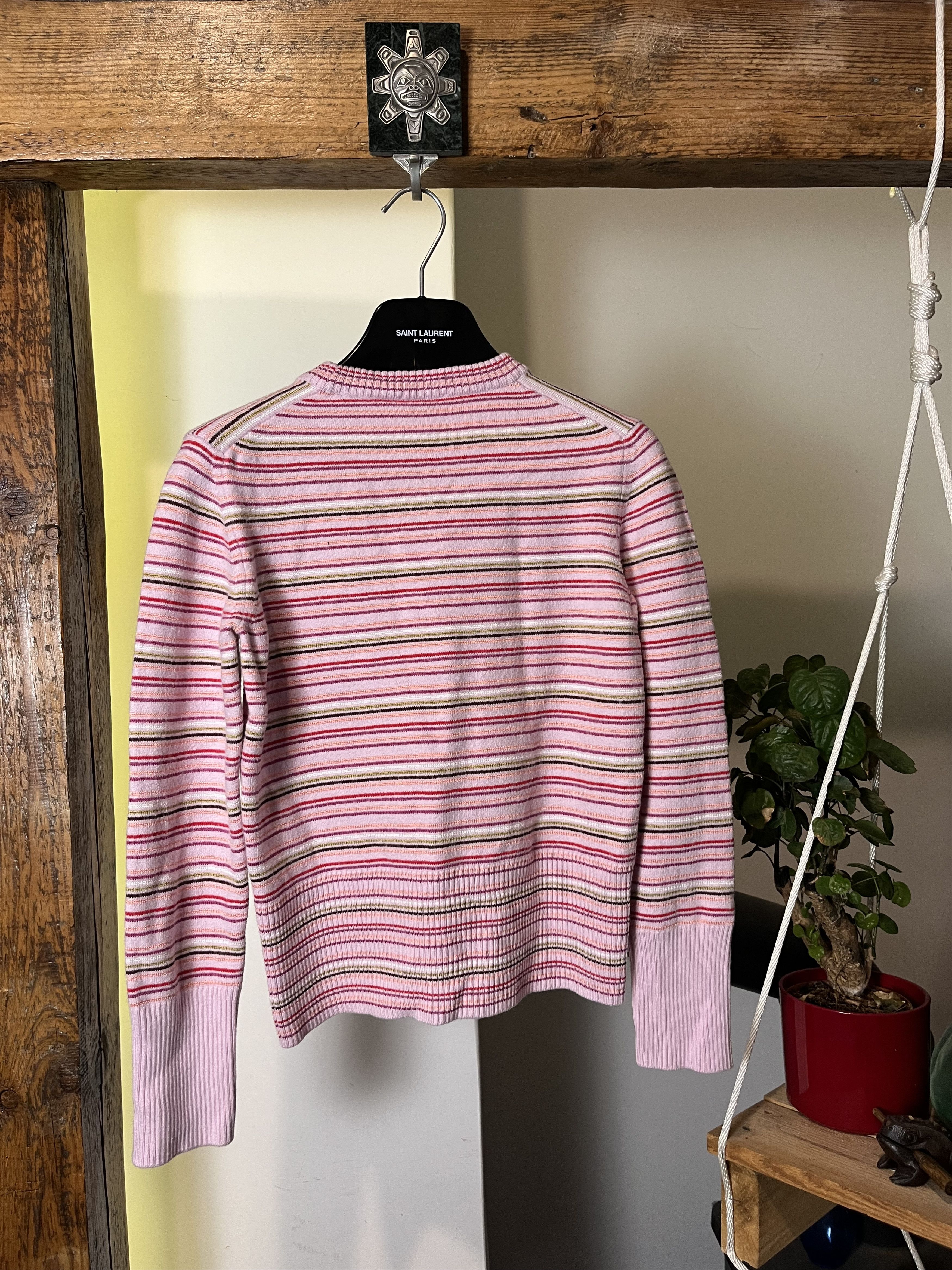 Designer × Japanese Brand × Kenzo Kenzo Wool Striped Sweater Knitt Tiger Logo Size L / US 10 / IT 46 - 2 Thumbnail