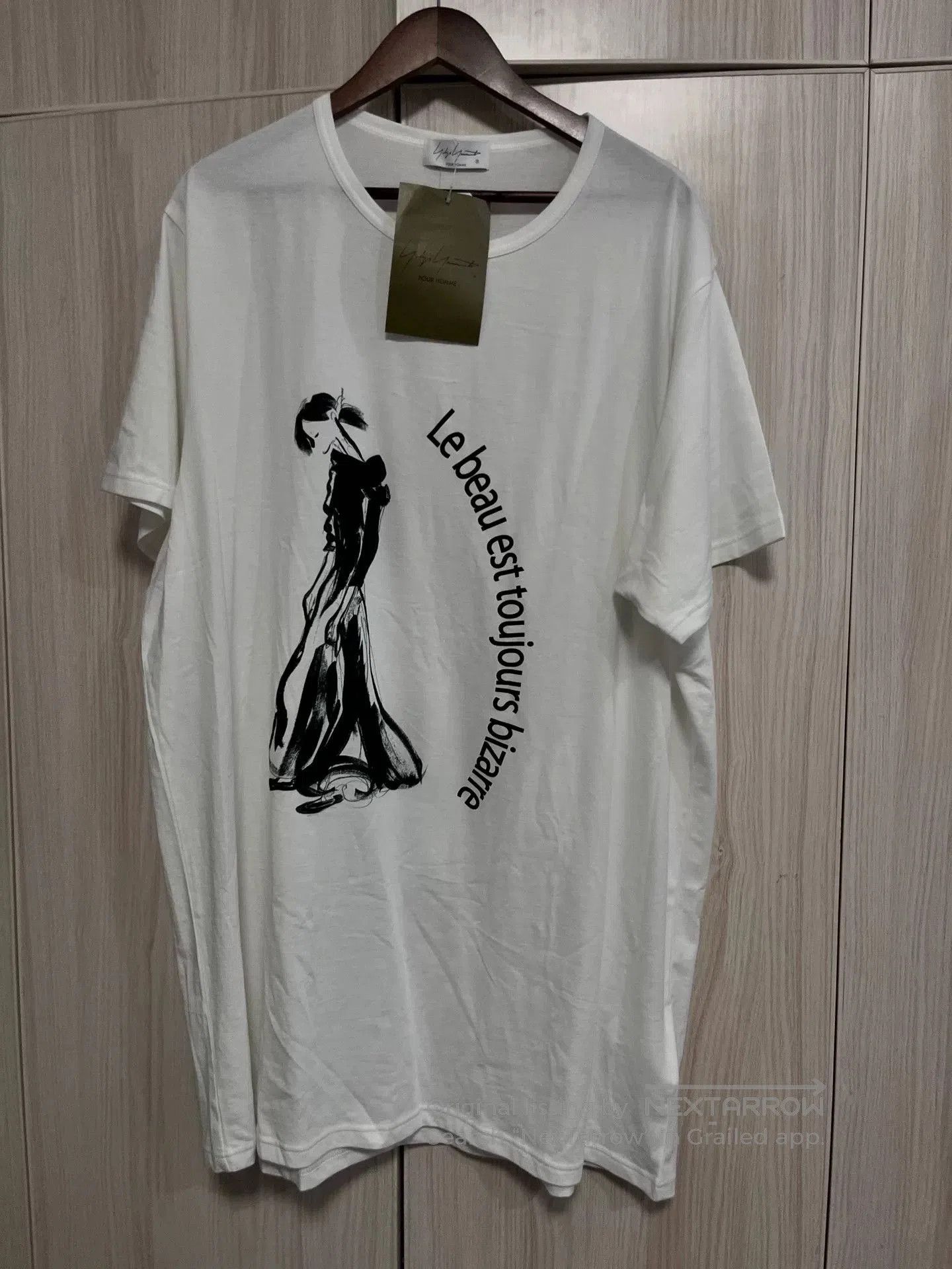 Yohji Yamamoto Yohji Yamamoto Printed White T-shirt. Size US L / EU 52-54 / 3 - 1 Thumbnail