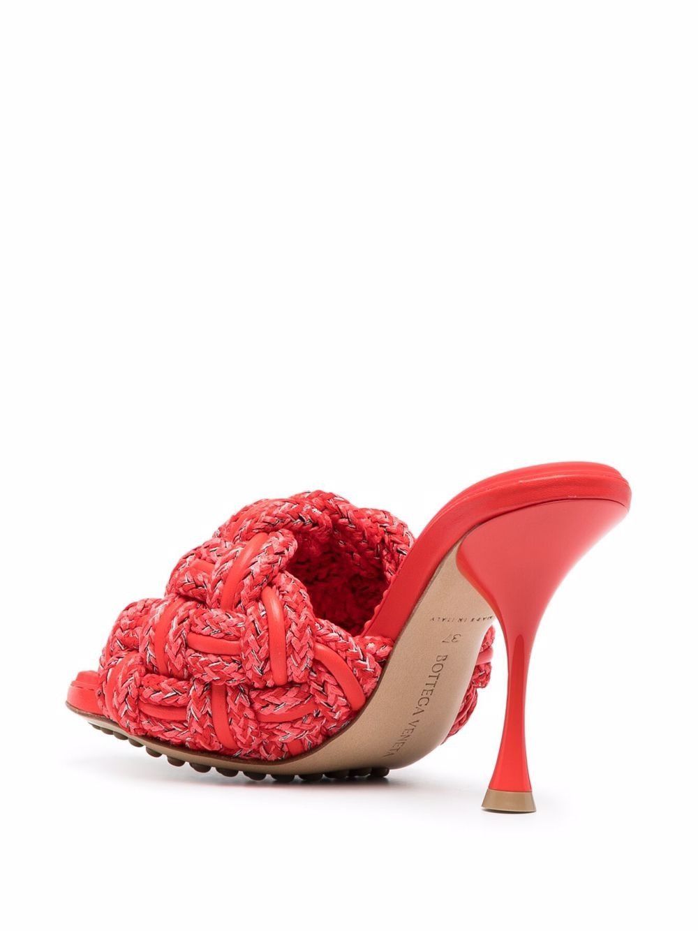 Bottega Veneta o1mle0325 Dot Sandals in Bubble Gum & Tomato Size US 7 / IT 37 - 3 Thumbnail