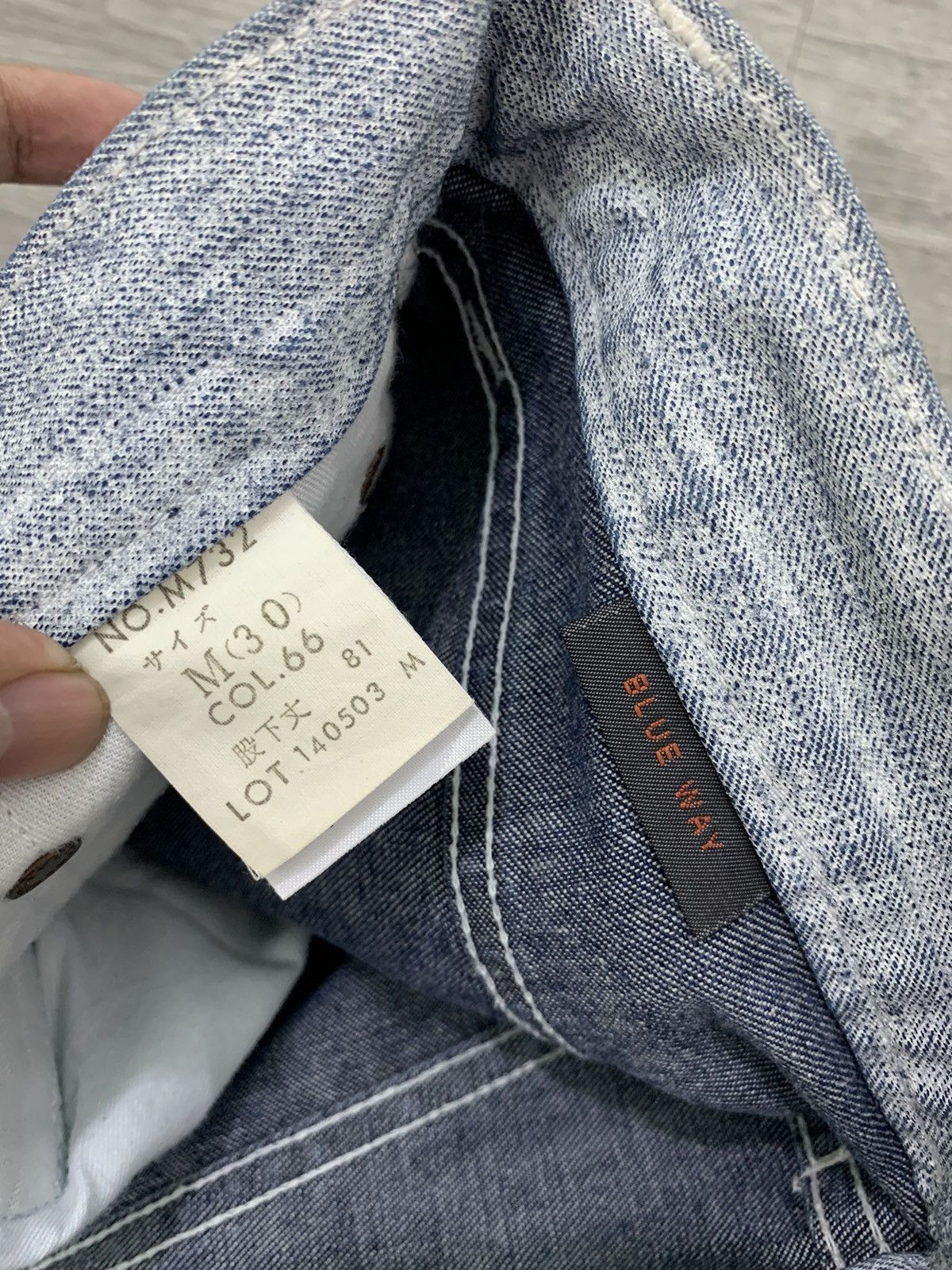 Japanese Brand 🇯🇵Japanese Brand Blue Way Denim Pant🇯🇵 Size US 29 - 10 Thumbnail