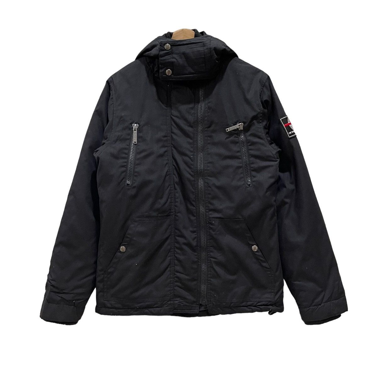 Hiroko Koshino Homme × Japanese Brand Hiroko Koshino Works London Bomber Zipper Hoodie Jacket Size US M / EU 48-50 / 2 - 2 Thumbnail