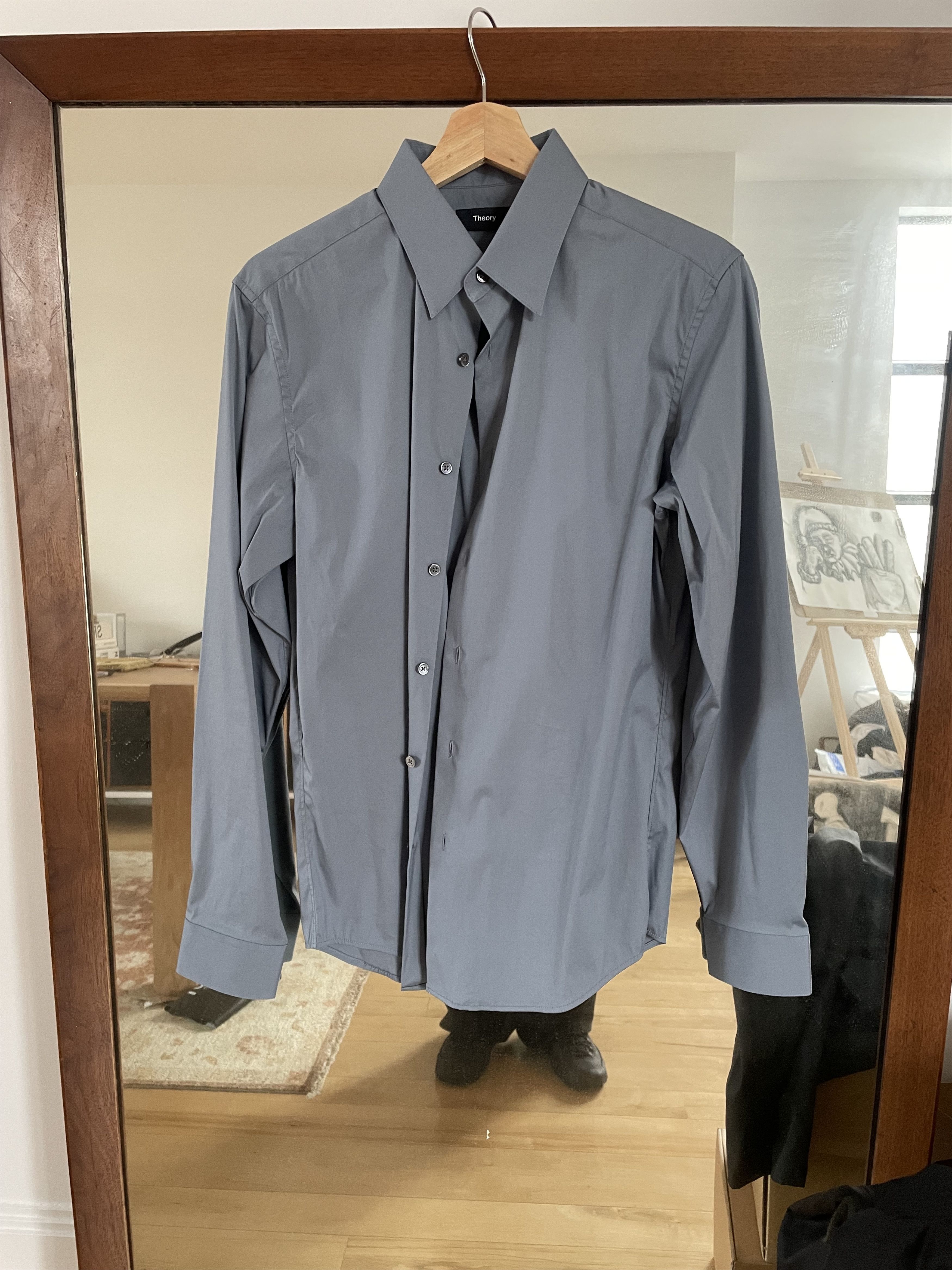 Theory Theory - Sylvain shirt - Color: Blue/Grey - Size: S Size US S / EU 44-46 / 1 - 1 Thumbnail
