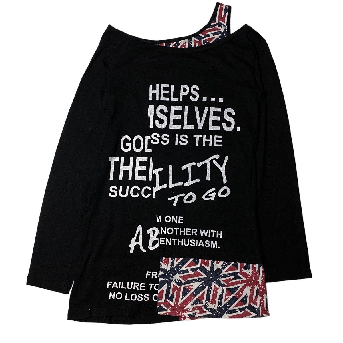 Hysteric Glamour × If Six Was Nine × Japanese Brand 2000's Japanese Double Layer & Zipper Britflag Longsleeve Size US S / EU 44-46 / 1 - 6 Thumbnail