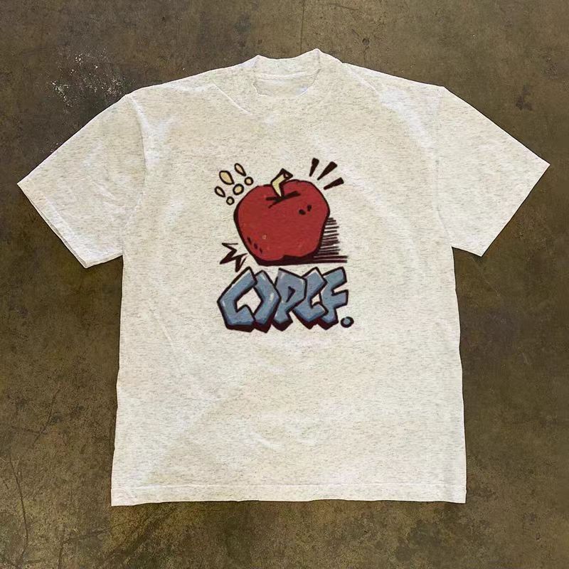 Vintage Street-Style Vintage Washed T-Shirt with Apple Print Size US M / EU 48-50 / 2 - 1 Thumbnail