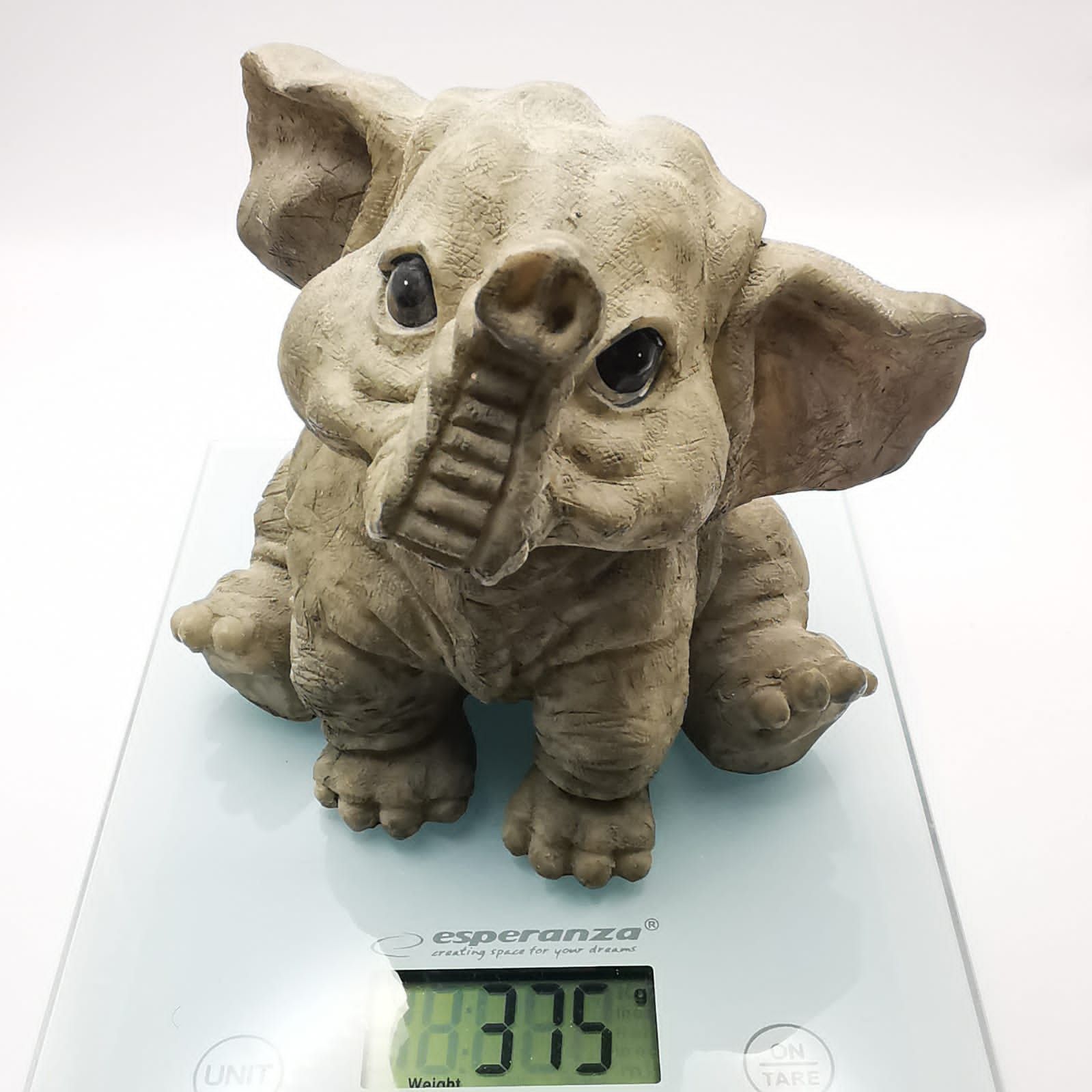 Vintage 80s Vintage Rare Elephant Figurine Fine Handmade 375g Size ONE SIZE - 5 Thumbnail