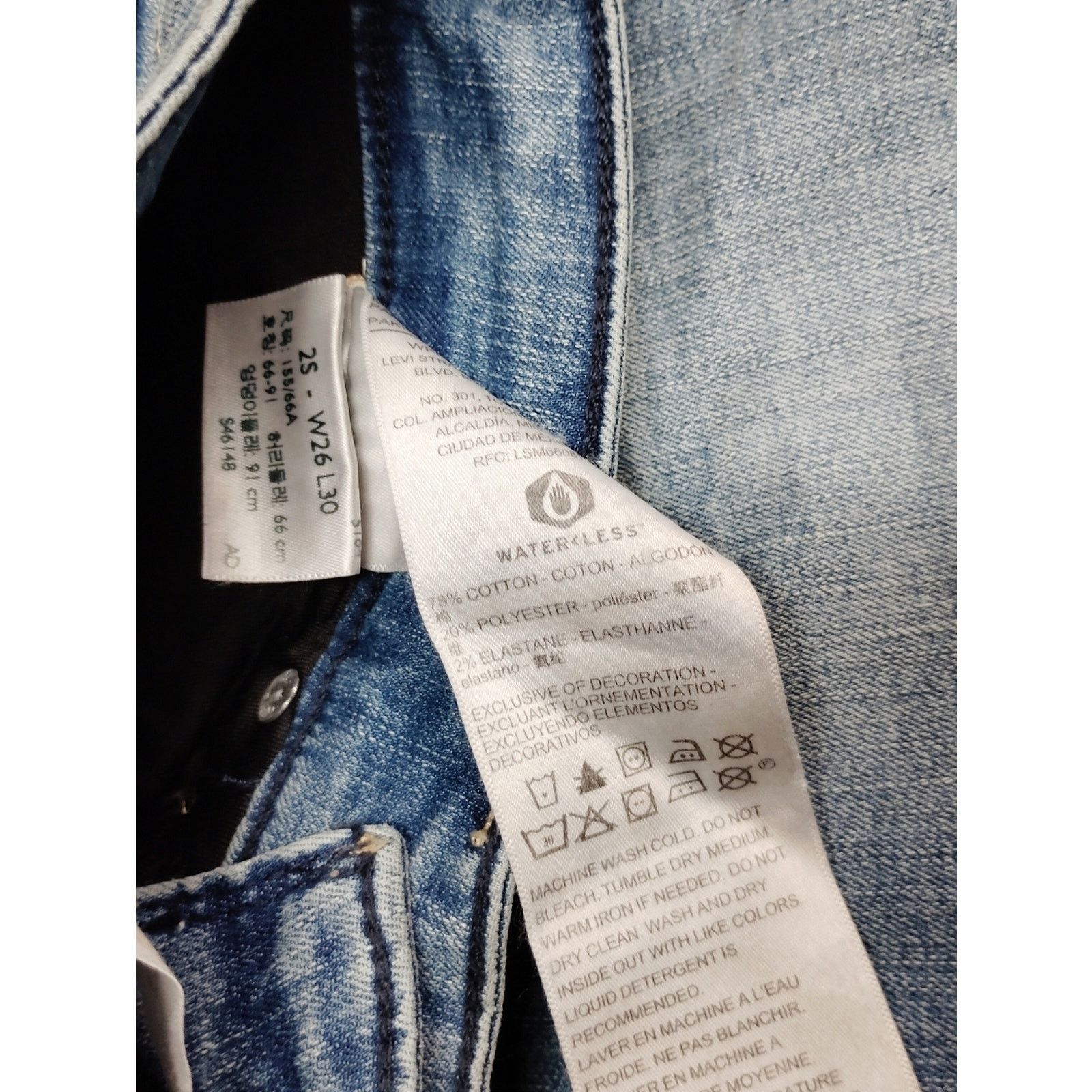 Levi's Signature Light Blue Straight Leg Women’s Jeans Size 26" / US 2 / IT 38 - 6 Thumbnail