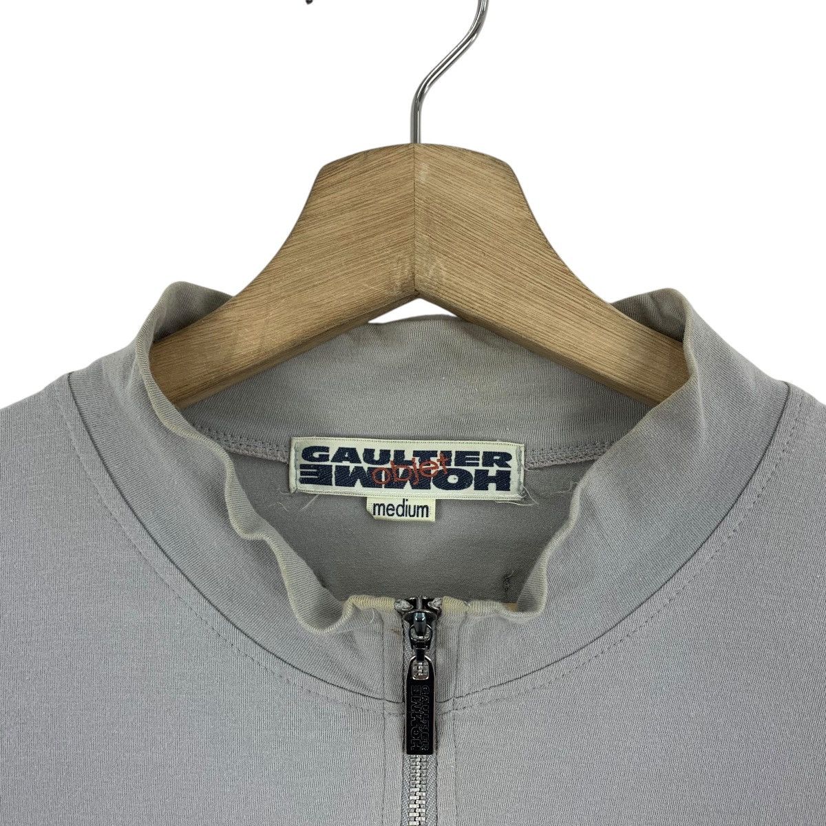 Designer × Jean Paul Gaultier GAULTIER HOMME Object half zipper tee shirt Size US M / EU 48-50 / 2 - 5 Thumbnail