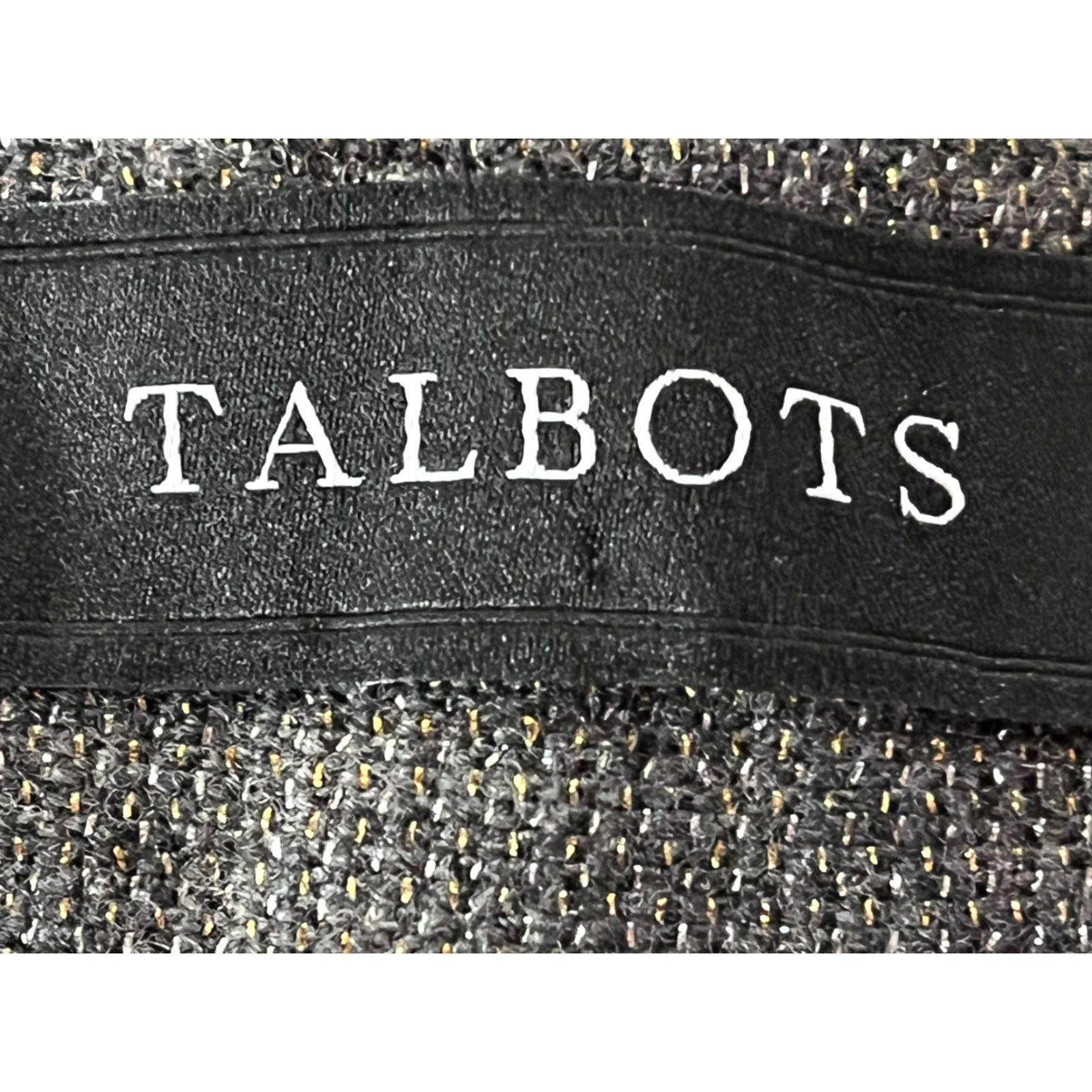 Talbots VINTAGE Talbots High Waist Straight Dress Pants 22W Plus Wool Blend Metallic Thread Gray/Gold Women Womens Size 40" / US 18 - 6 Thumbnail