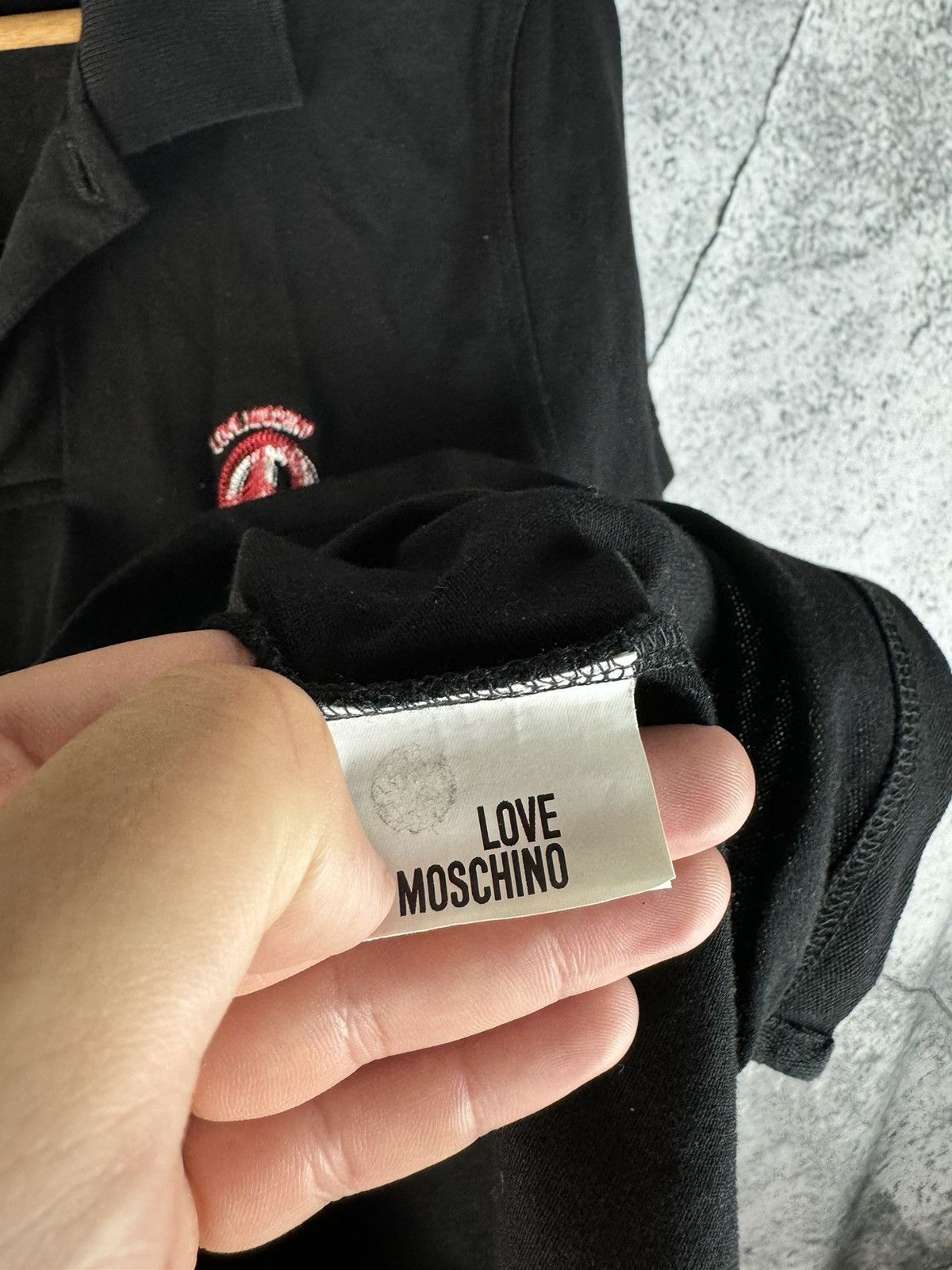 Moschino Love Moschino Black Polo T-shirt Y2K Size US S / EU 44-46 / 1 - 4 Thumbnail
