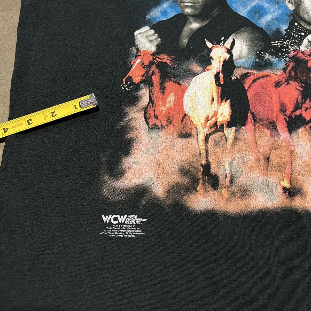 WWF Vintage 90s WCW Four Horseman Pro Wrestling Tshirt WWF Flair Size US L / EU 52-54 / 3 - 4 Thumbnail
