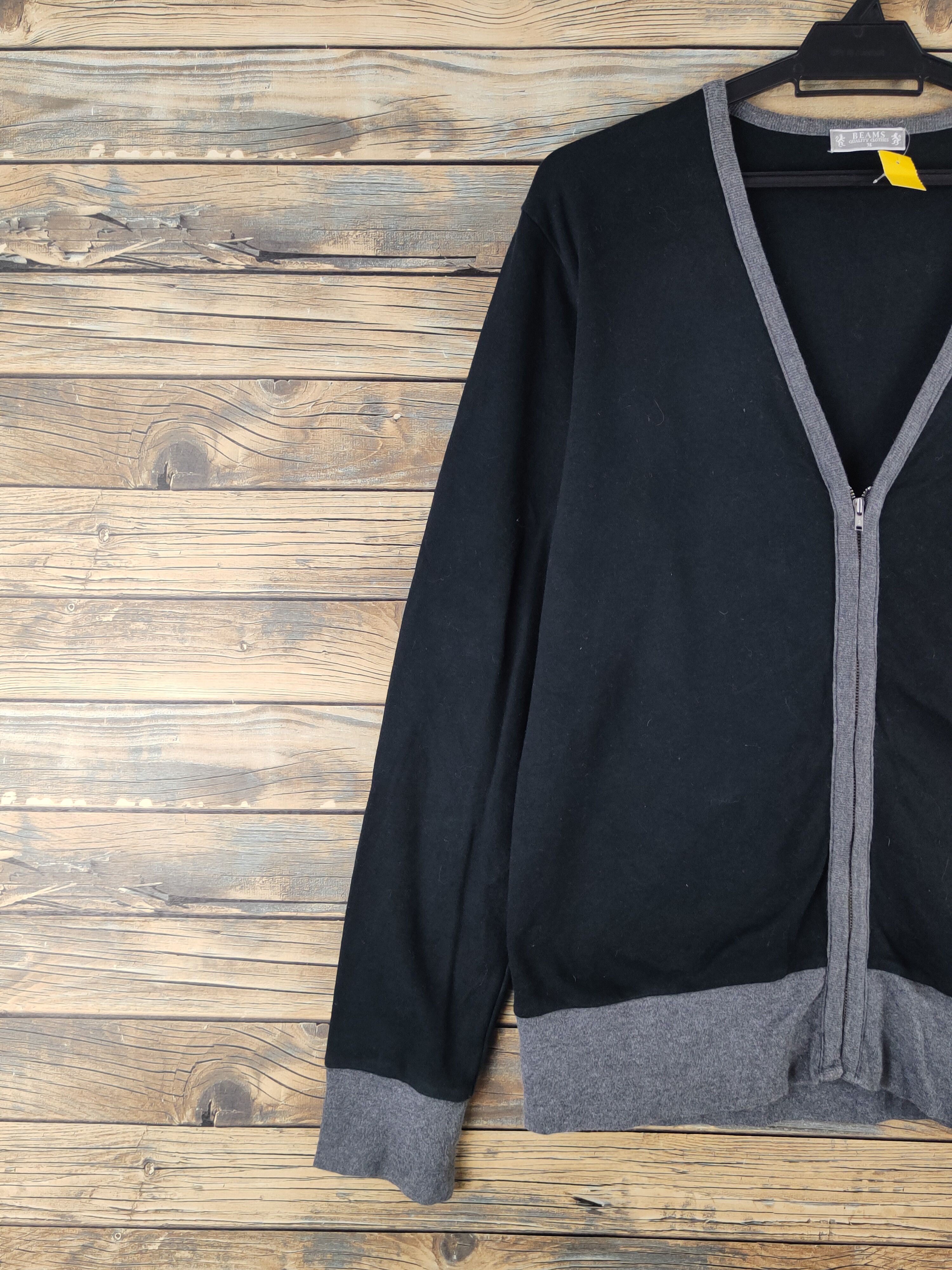 Japanese Brand DL Beams Black Cardigan streetwear japan #2471 Size US M / EU 48-50 / 2 - 3 Thumbnail