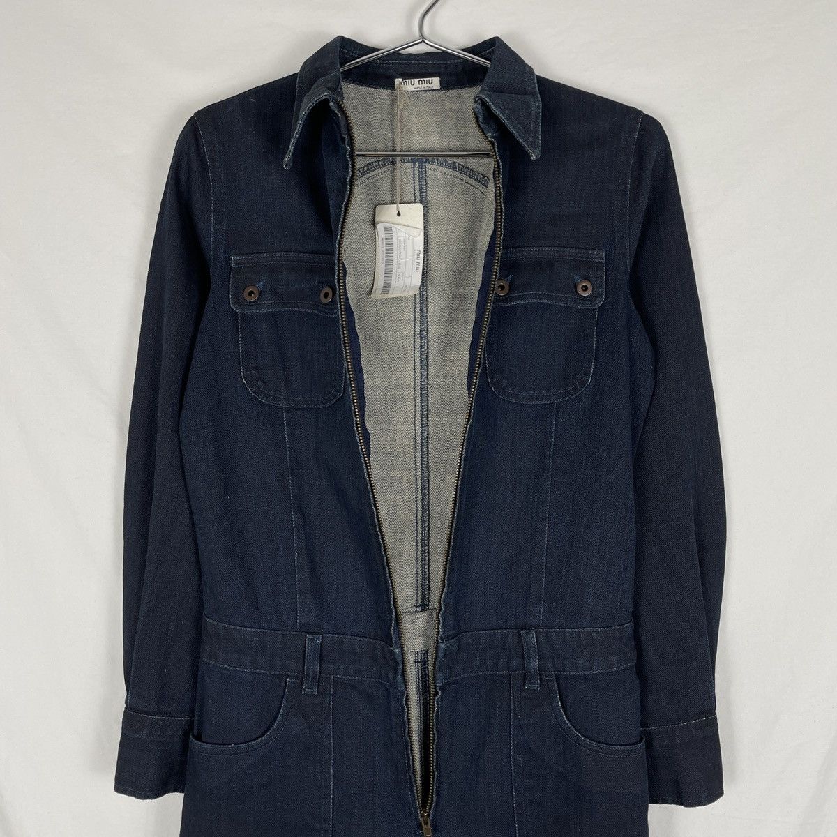 Miu Miu MIU MIU DENIM BOILER SUIT Size 25" / US 0 / IT 36 - 7 Thumbnail
