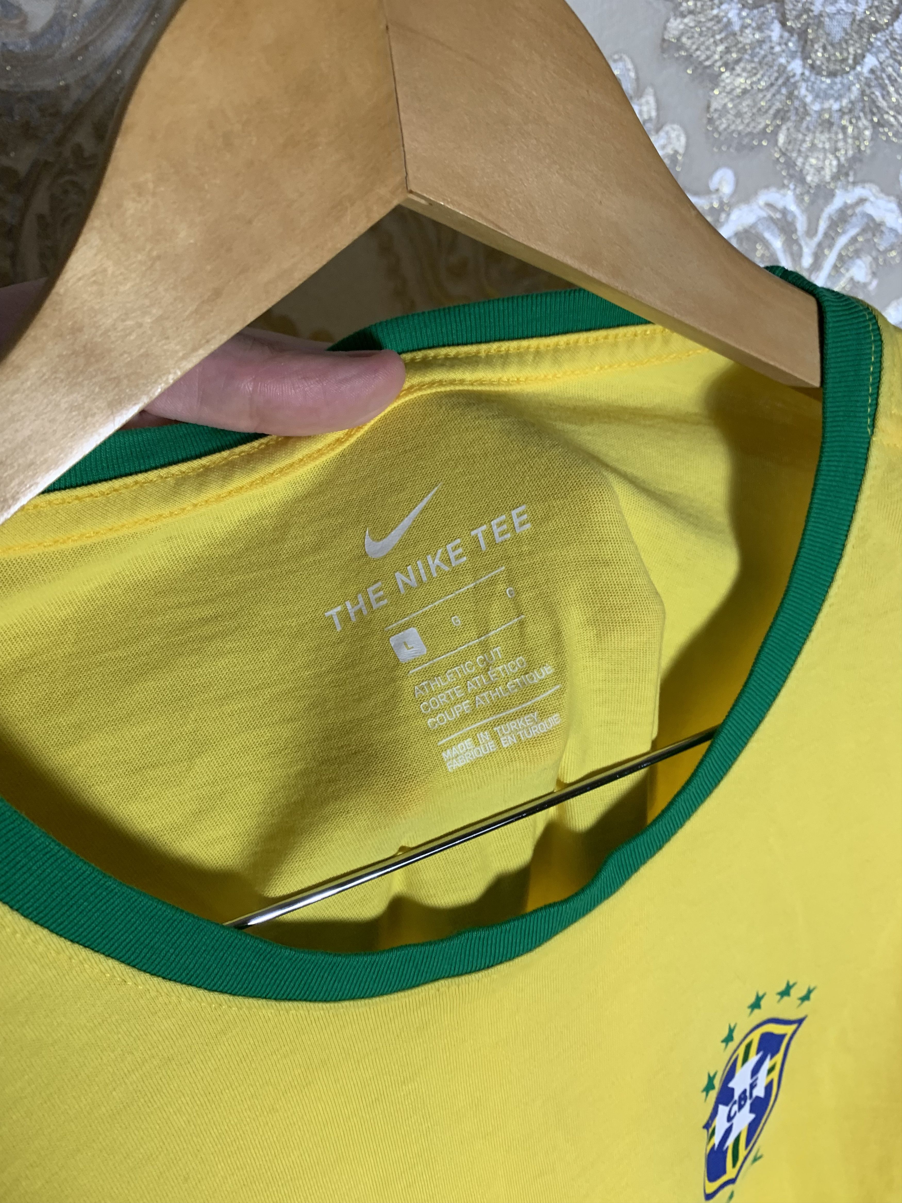 Nike VINTAGE NIKE BRAZIL RETRO SOCCER TEE JERSRY BLOKE Y2K 90s Size US L / EU 52-54 / 3 - 3 Thumbnail