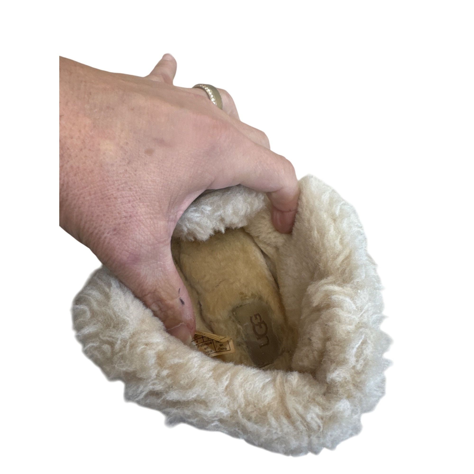 Ugg UGG Womens Brown Leather Fur-Lined Moccasin Slippers Ankle B Size US 6 / IT 36 - 8 Thumbnail
