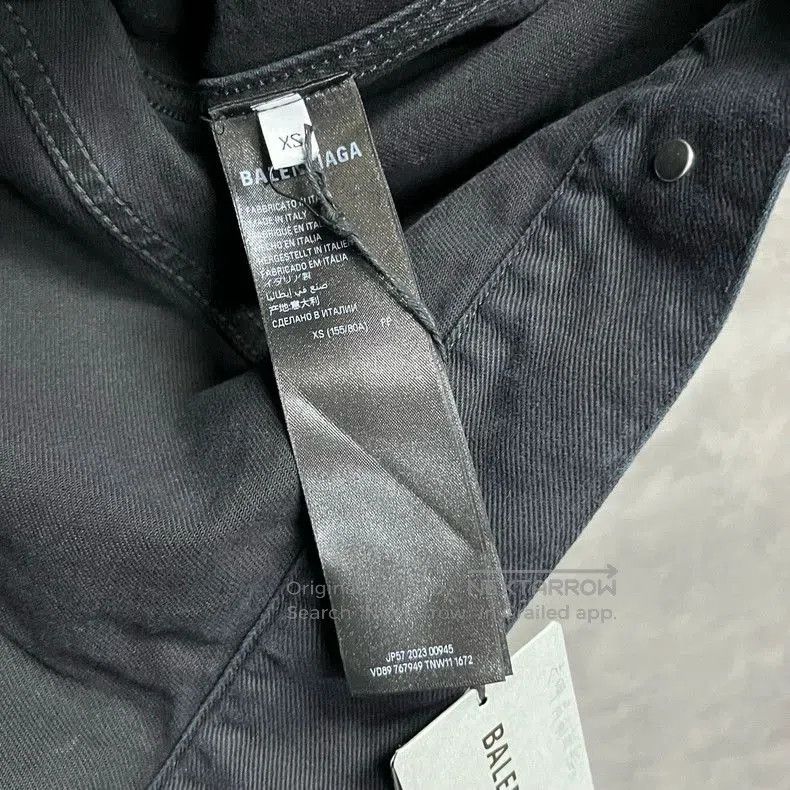 Balenciaga Balenciaga Black Logo Denim Jacket. Size US XS / EU 42 / 0 - 4 Thumbnail