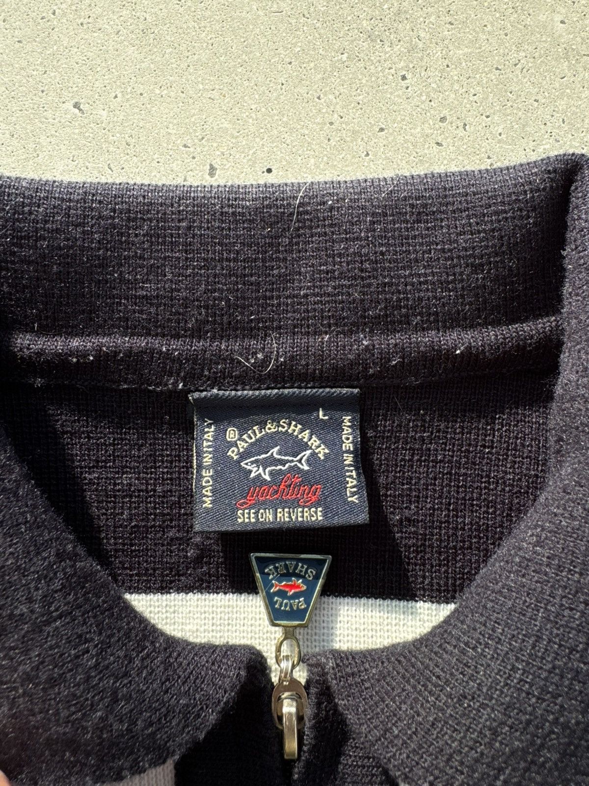 Paul & Shark Paul & Shark vintate 3/4 zip polo knit sweater knit jumper Size US L / EU 52-54 / 3 - 5 Thumbnail