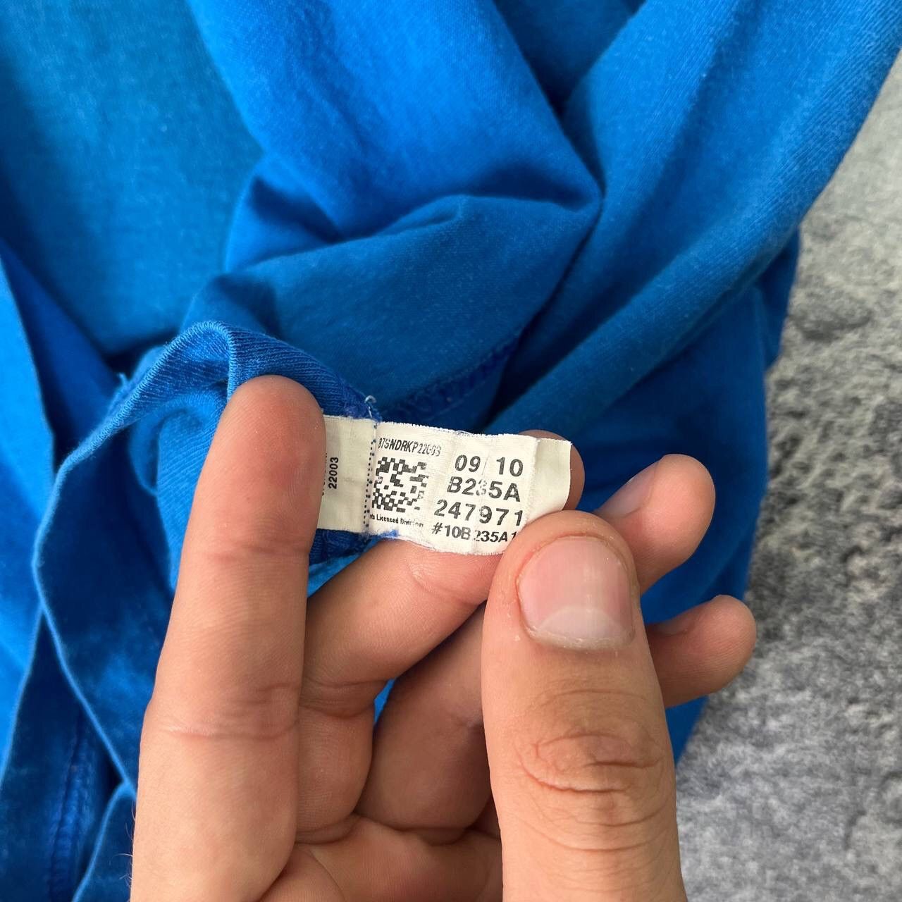 Adidas Vintage Adidas Blue Cotton T-Shirt Howard #12 Ordlando Big Size US L / EU 52-54 / 3 - 7 Thumbnail