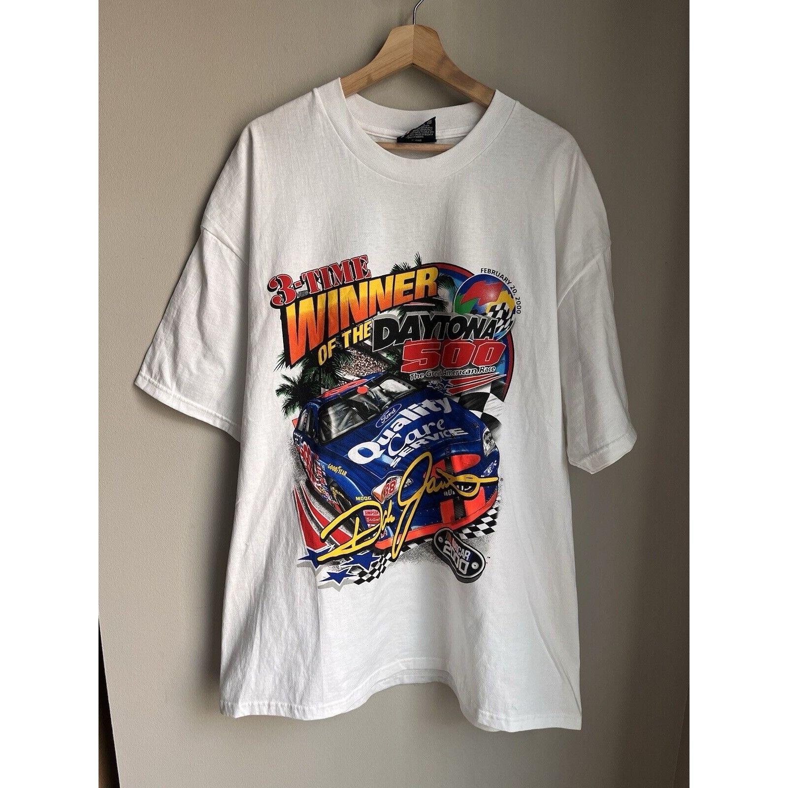 NASCAR NEW VINTAGE NASCAR RACING ROBERT YATES #88 DAYTONA 500 SHIRT Size US XL / EU 56 / 4 - 1 Thumbnail